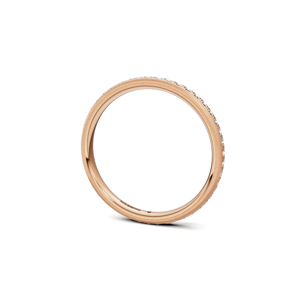Niessing Satellite Colors oval Ring (N321570-46br-gvs2-nature-cr) mit Diamant