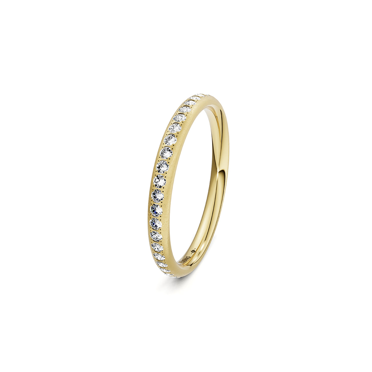 Niessing Satellite Colors oval Ring (N321570-46br-gvs2-nature-cy) mit Diamant