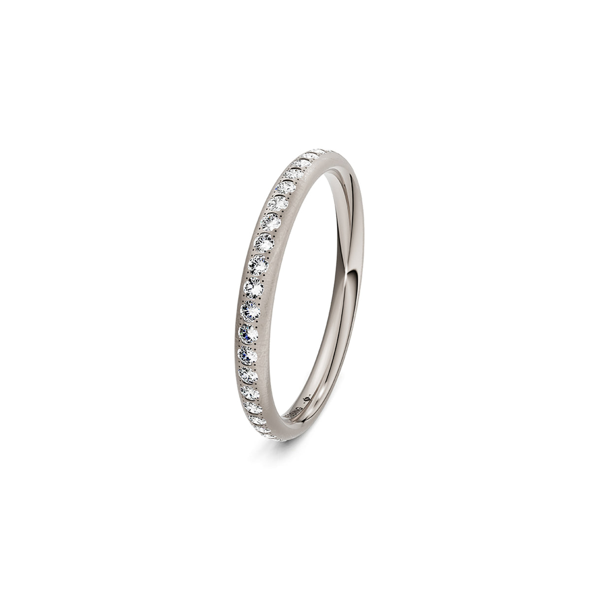 Niessing Satellite Colors oval Ring (N321570-46br-gvs2-nature-fg) mit Diamant