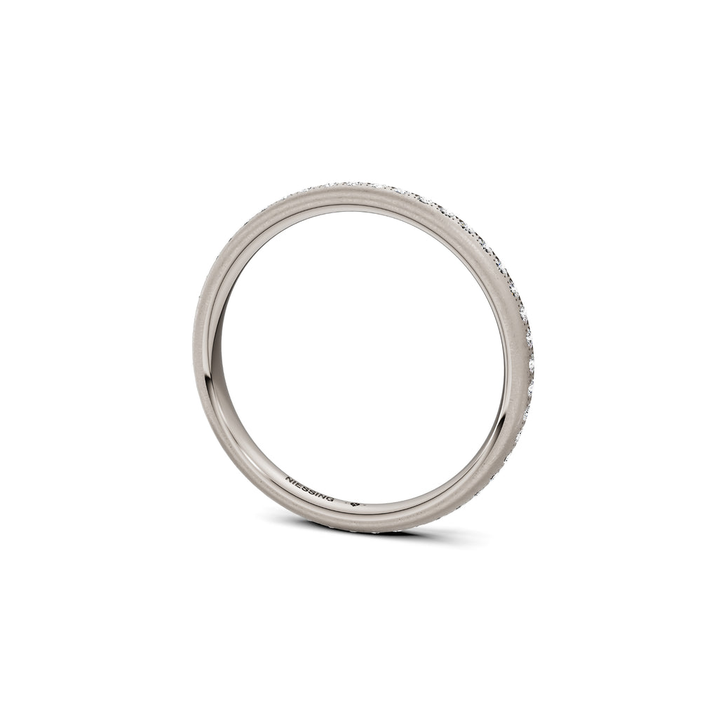 Niessing Satellite Colors oval Ring (N321570-46br-gvs2-nature-fg) mit Diamant