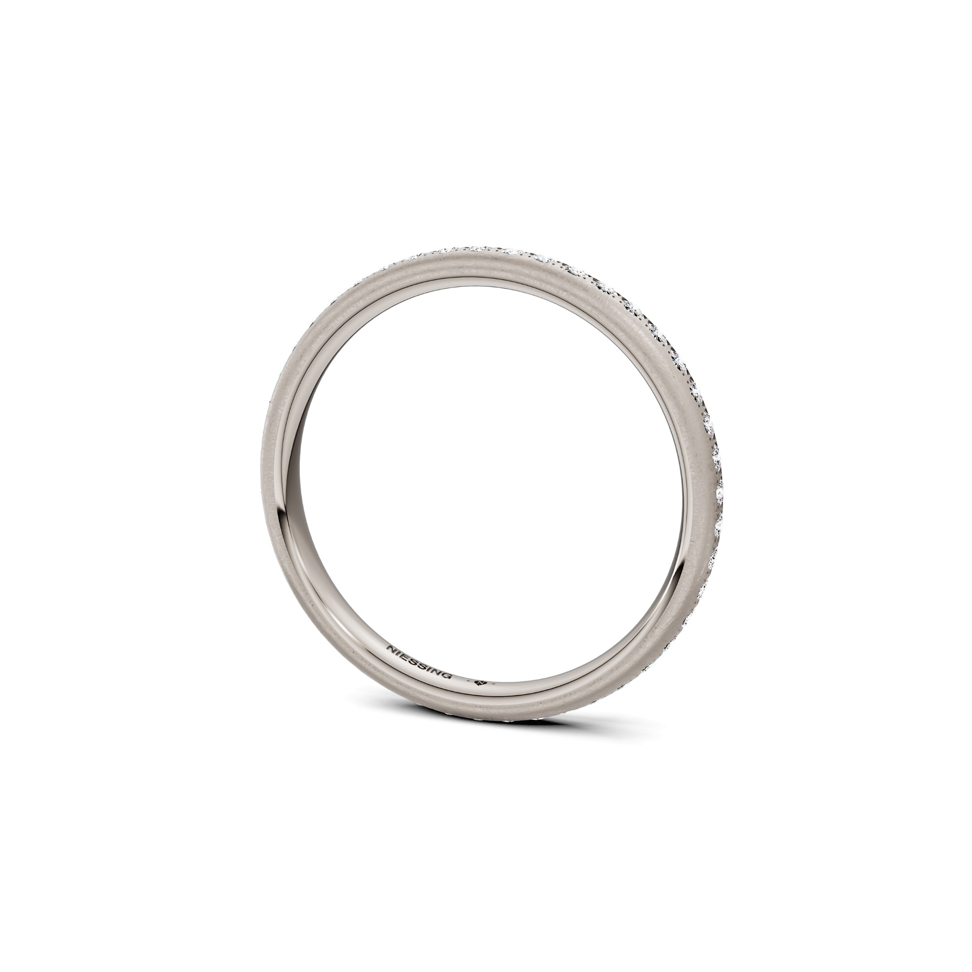 Niessing Satellite Colors oval Ring (N321570-46br-gvs2-nature-fg) mit Diamant