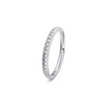Niessing Satellite Colors oval Ring (N321570-46br-gvs2-nature-pt) aus Platin mit Diamant