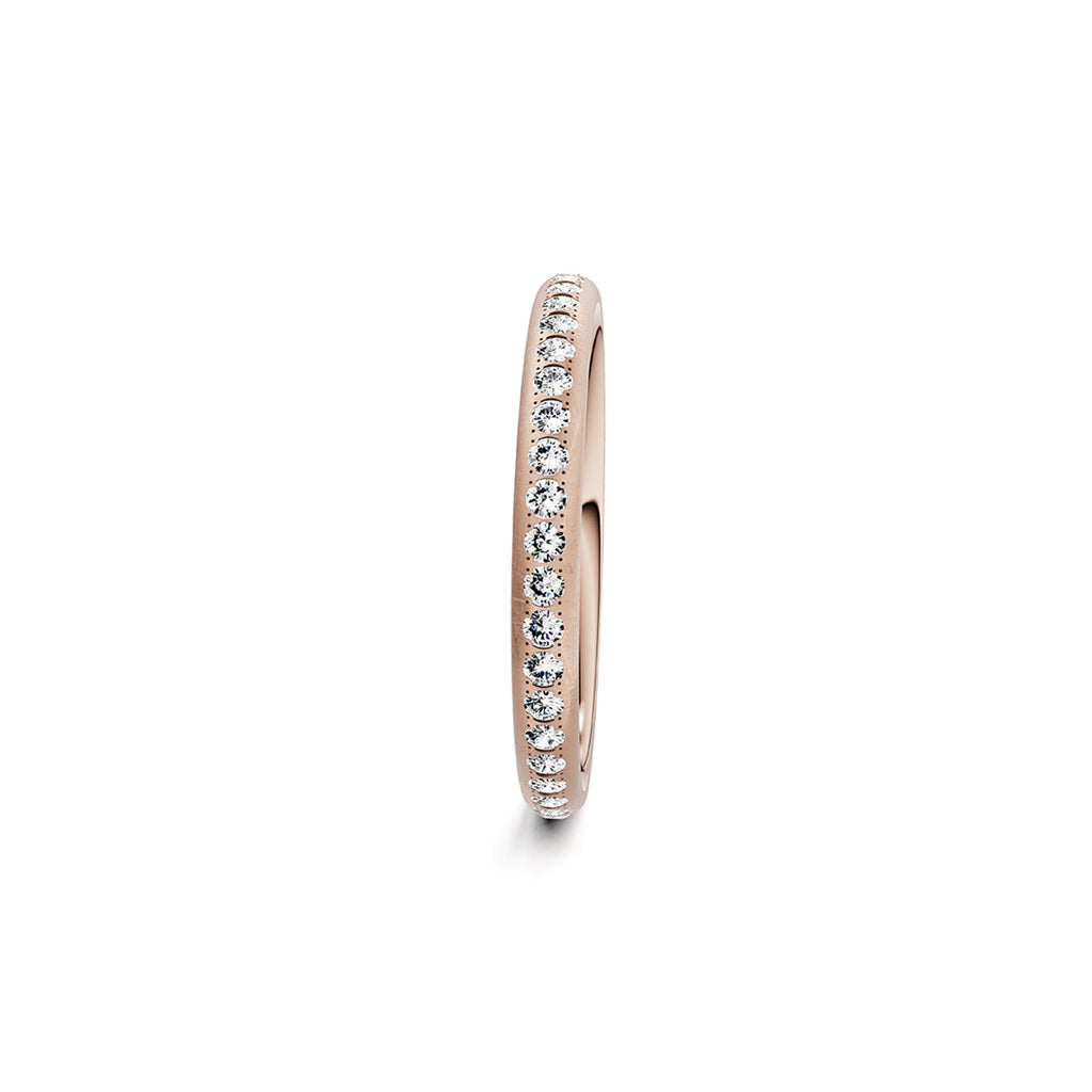 Niessing Satellite Colors oval Ring (N321570-46br-gvs2-nature-rw) mit Diamant