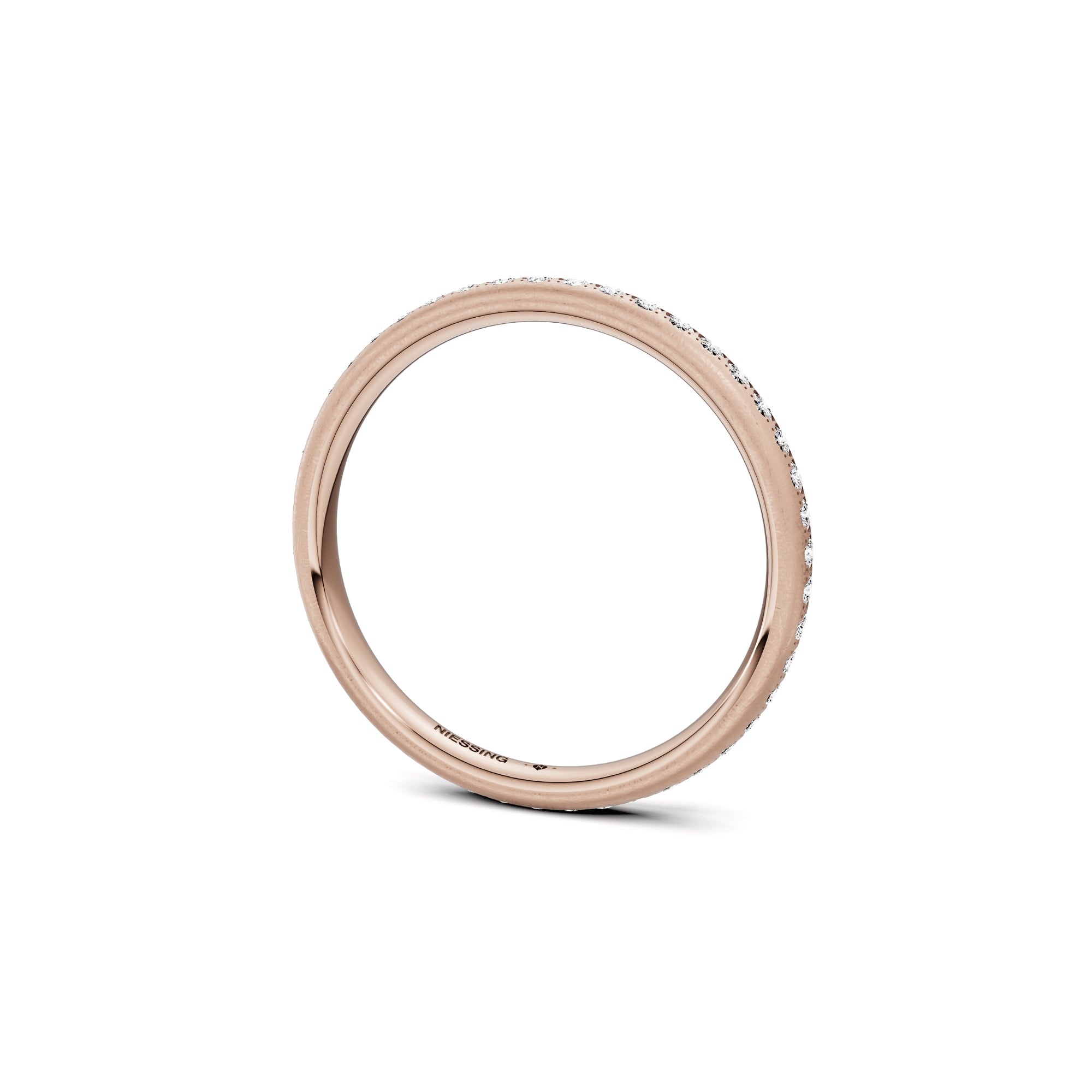 Niessing Satellite Colors oval Ring (N321570-46br-gvs2-nature-rw) mit Diamant