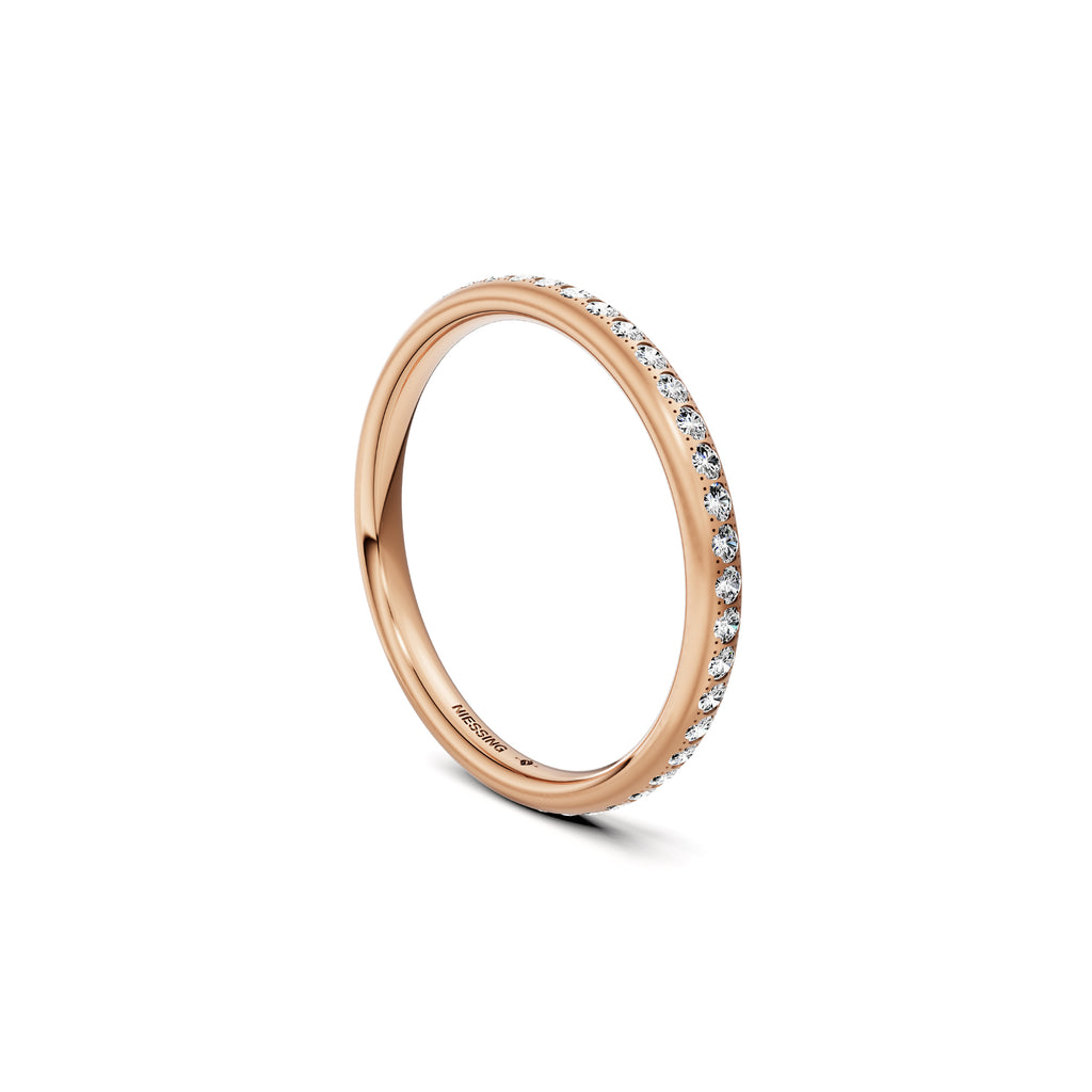 Niessing Satellite Colors oval Ring (N321570-46br-gvs2-satin-cr) mit Diamant