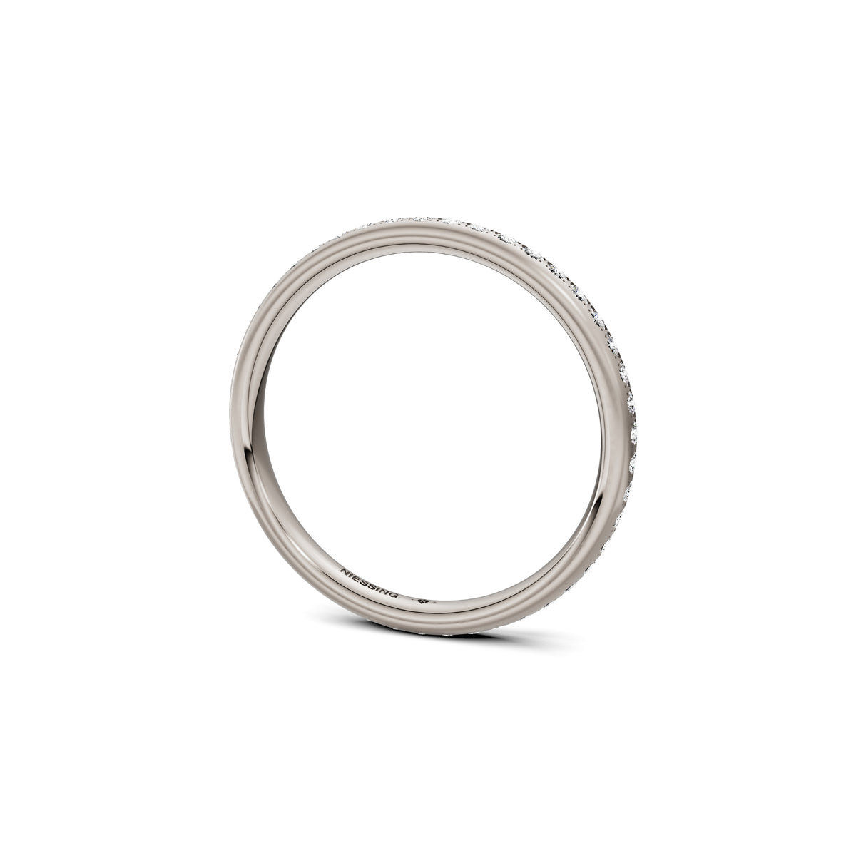 Niessing Satellite Colors oval Ring (N321570-46br-gvs2-satin-fg) mit Diamant