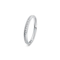 Niessing Satellite Colors oval Ring (N321570-46br-gvs2-satin-pt) aus Platin mit Diamant