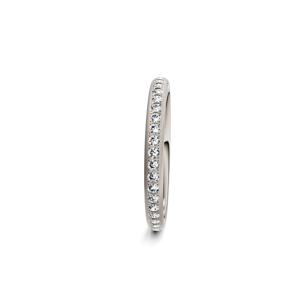 Niessing Satellite Colors oval Ring (N321570-46br-gvs2-velvet-fg) mit Diamant
