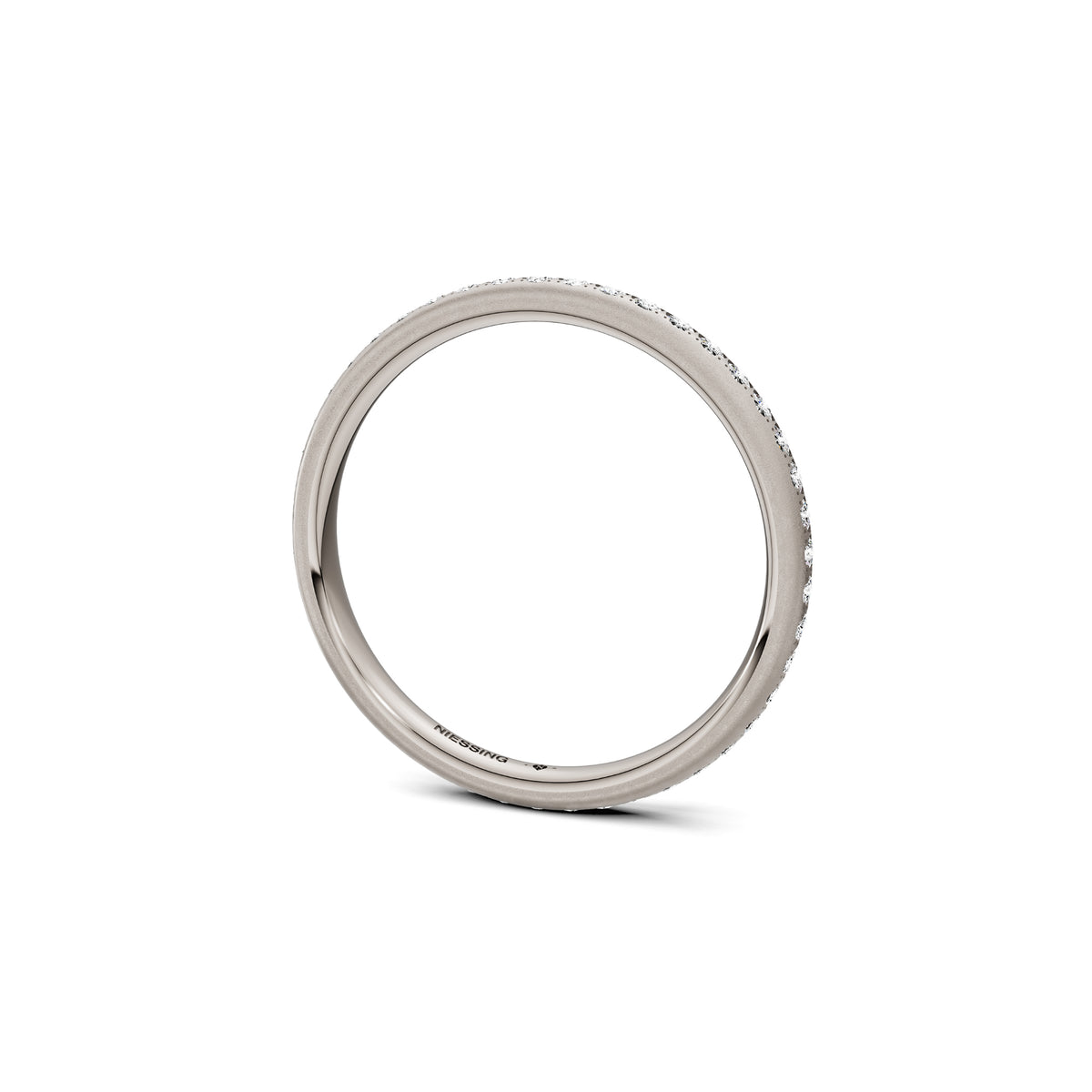 Niessing Satellite Colors oval Ring (N321570-46br-gvs2-velvet-fg) mit Diamant