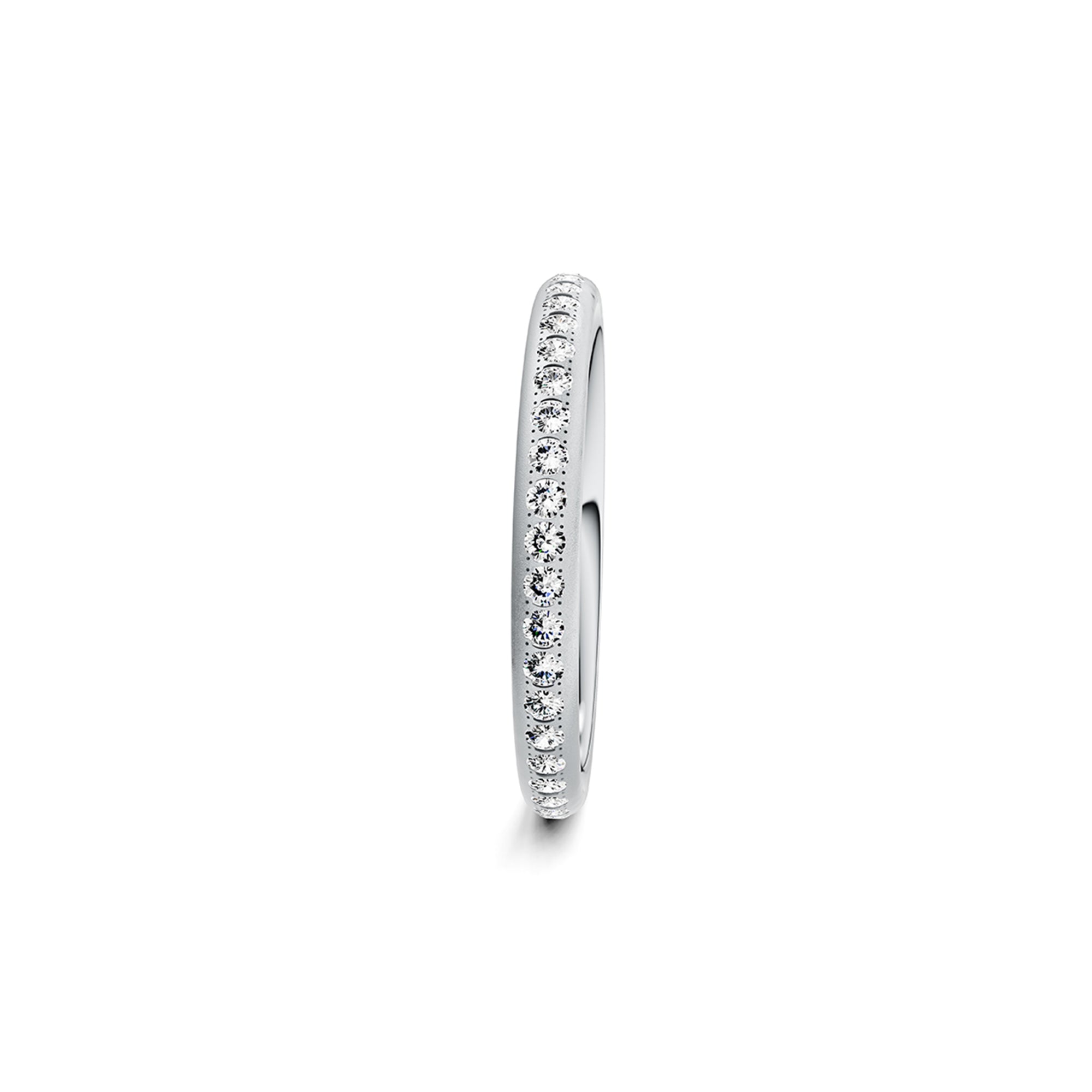 Niessing Satellite Colors oval Ring (N321570-46br-gvs2-velvet-pt) aus Platin mit Diamant