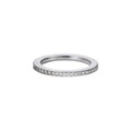 Niessing Satellite Colors rechteck Ring (N321581-50br-gvs2-satin-pt) aus Platin mit Diamant