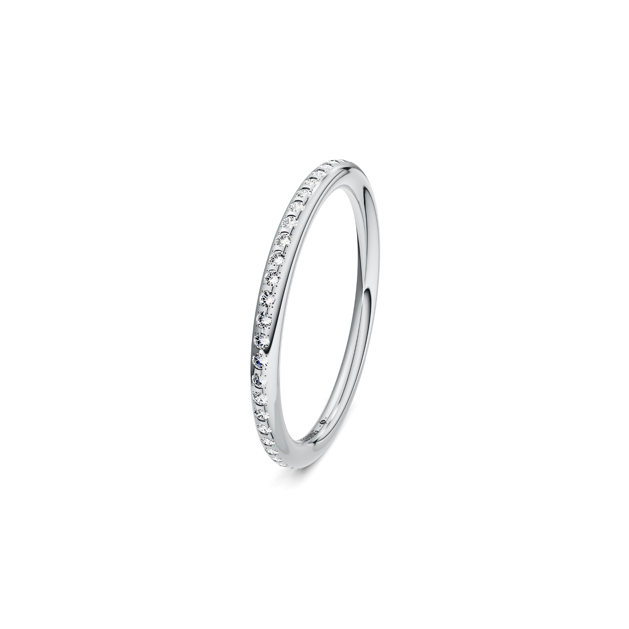 Niessing Satellite Fine Ring (N281970-gvs2-gloss-pt) aus Platin mit Diamant