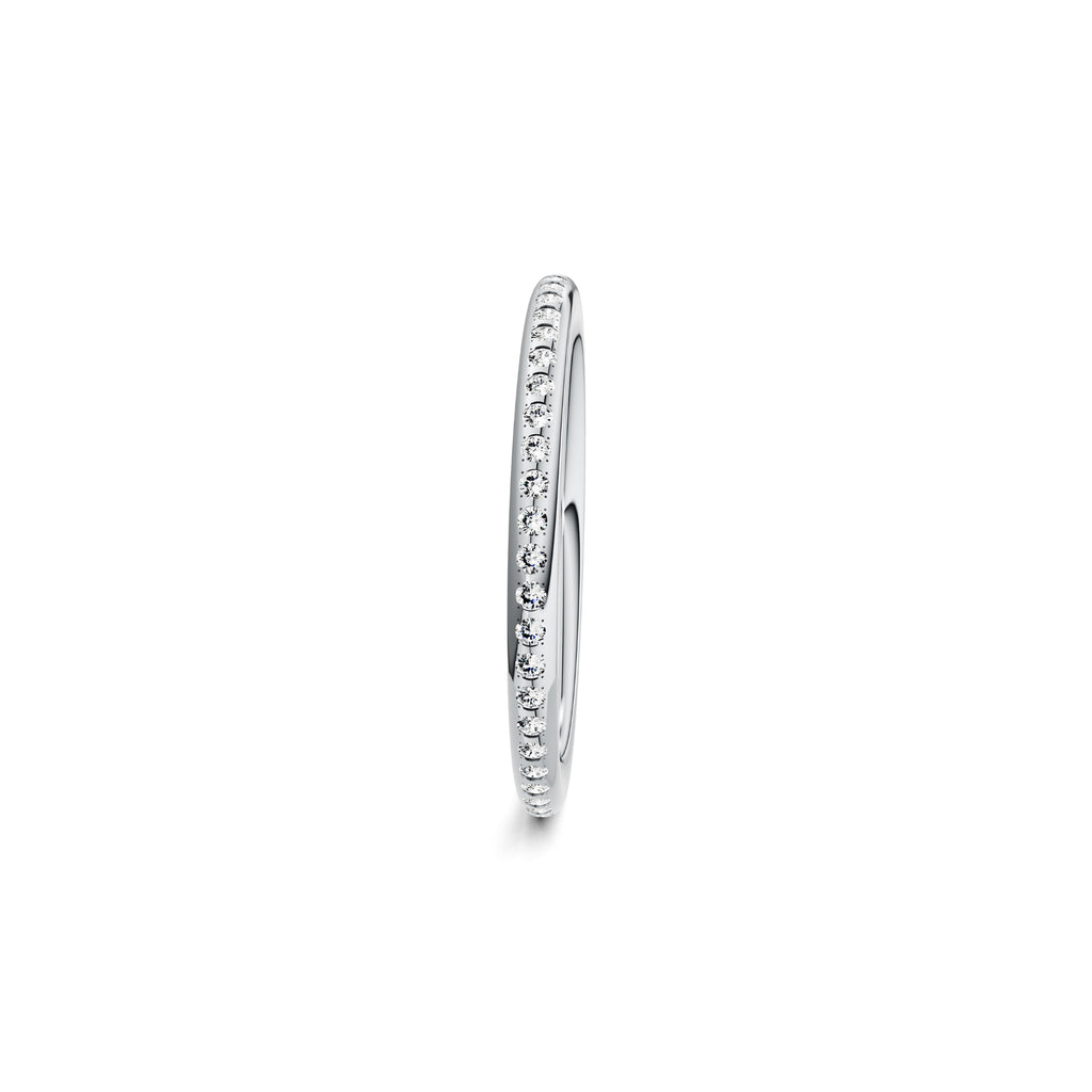 Niessing Satellite Fine Ring (N281970-gvs2-gloss-pt) aus Platin mit Diamant