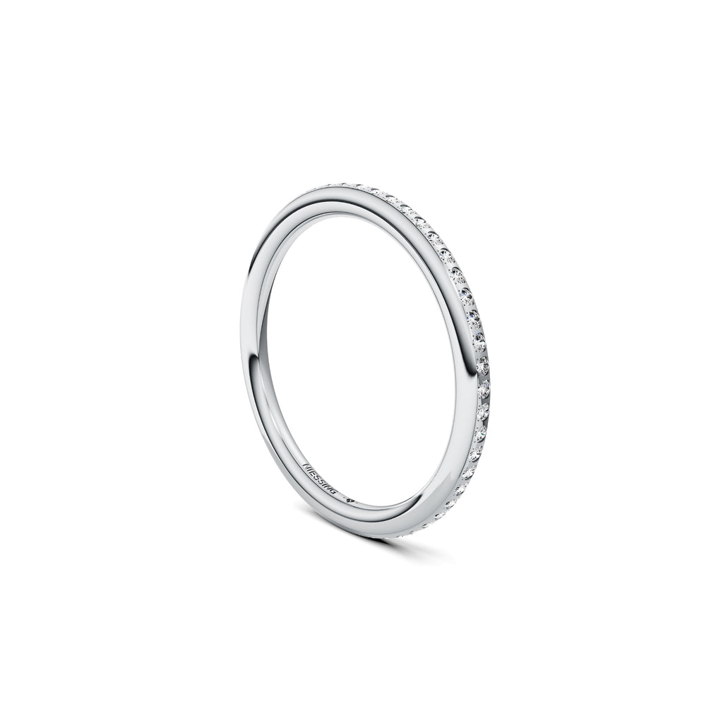 Niessing Satellite Fine Ring (N281970-gvs2-gloss-pt) aus Platin mit Diamant