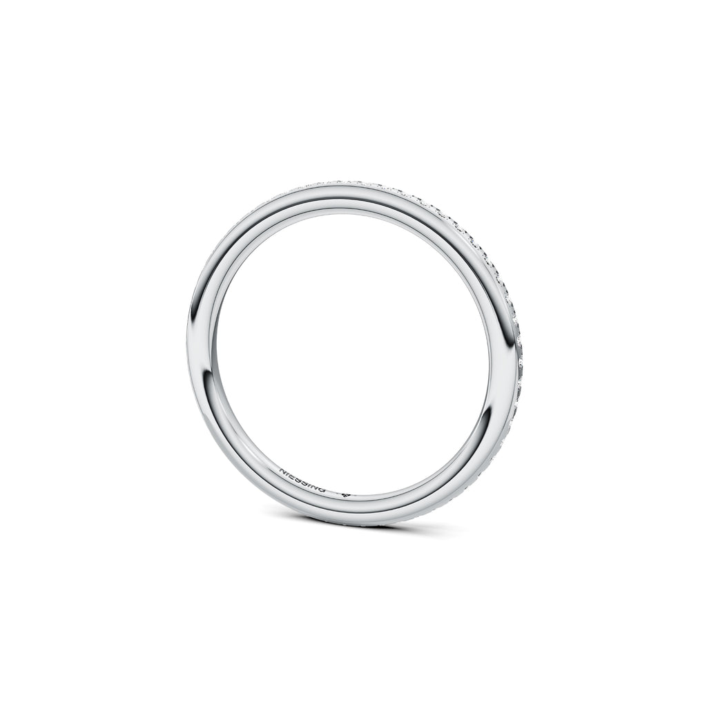 Niessing Satellite Fine Ring (N281970-gvs2-gloss-pt) aus Platin mit Diamant