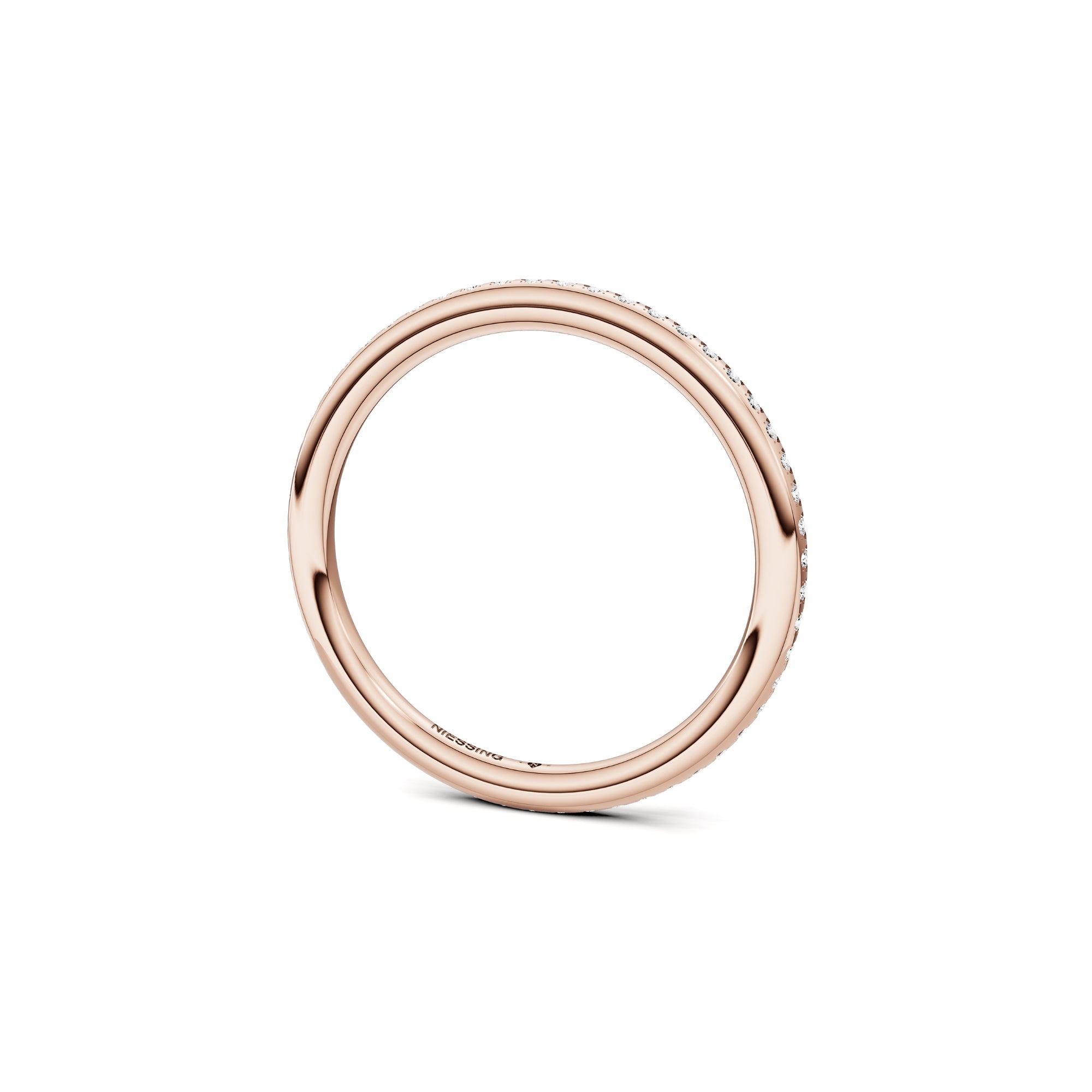 Niessing Satellite Fine Ring (N281970-gvs2-gloss-sug) mit Diamant