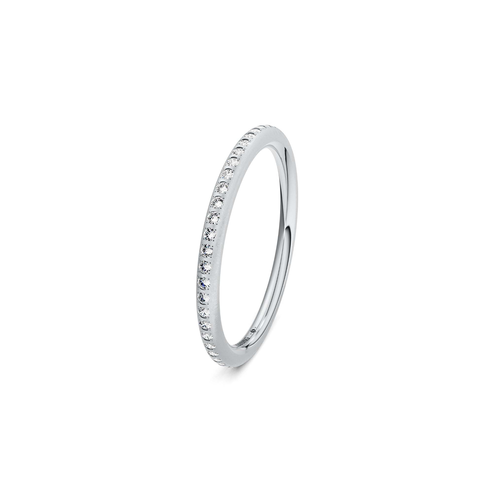 Niessing Satellite Fine Ring (N281970-gvs2-nature-pt) aus Platin mit Diamant