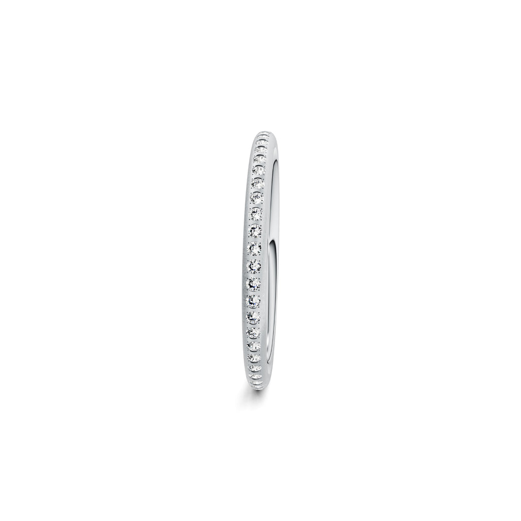 Niessing Satellite Fine Ring (N281970-gvs2-nature-pt) aus Platin mit Diamant