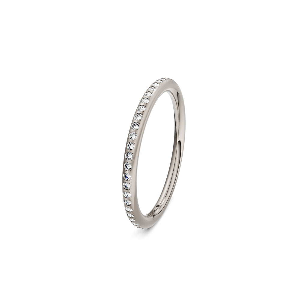 Niessing Satellite Fine Ring (N281970-gvs2-satin-fg) mit Diamant