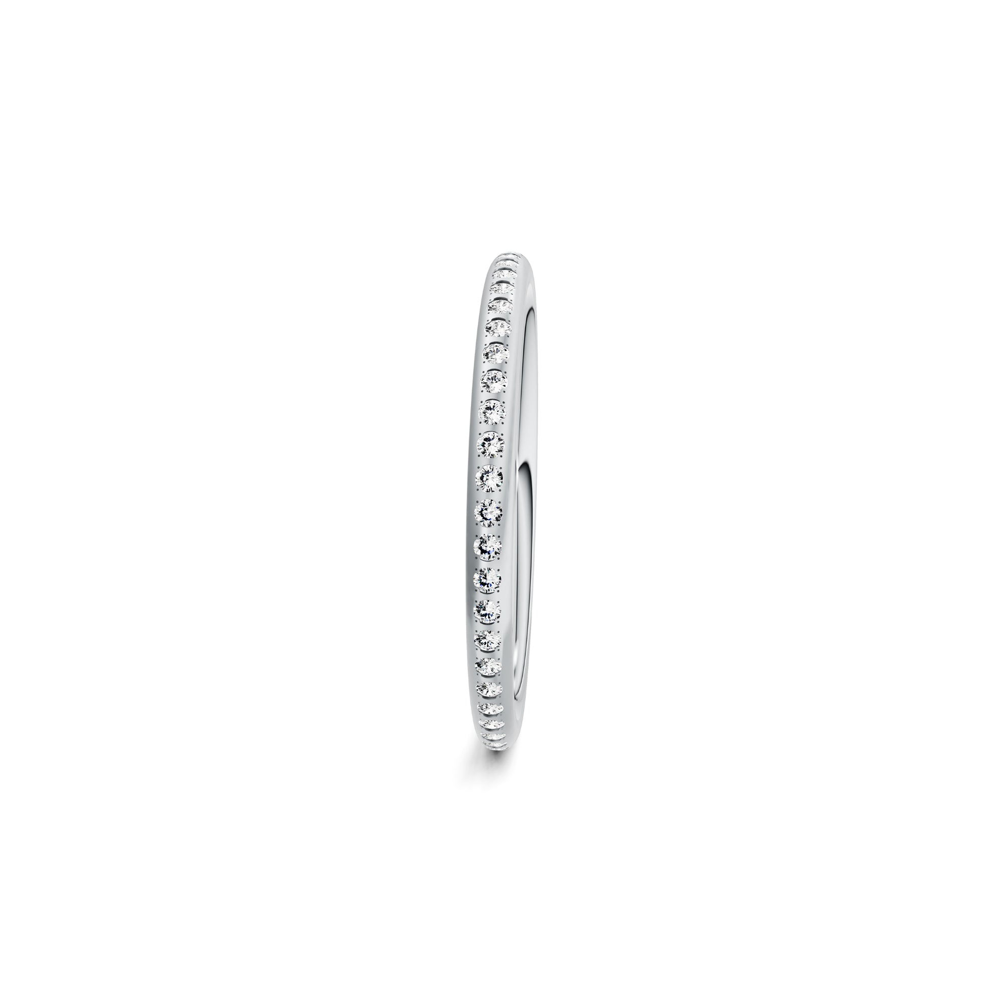 Niessing Satellite Fine Ring (N281970-gvs2-satin-pt) aus Platin mit Diamant