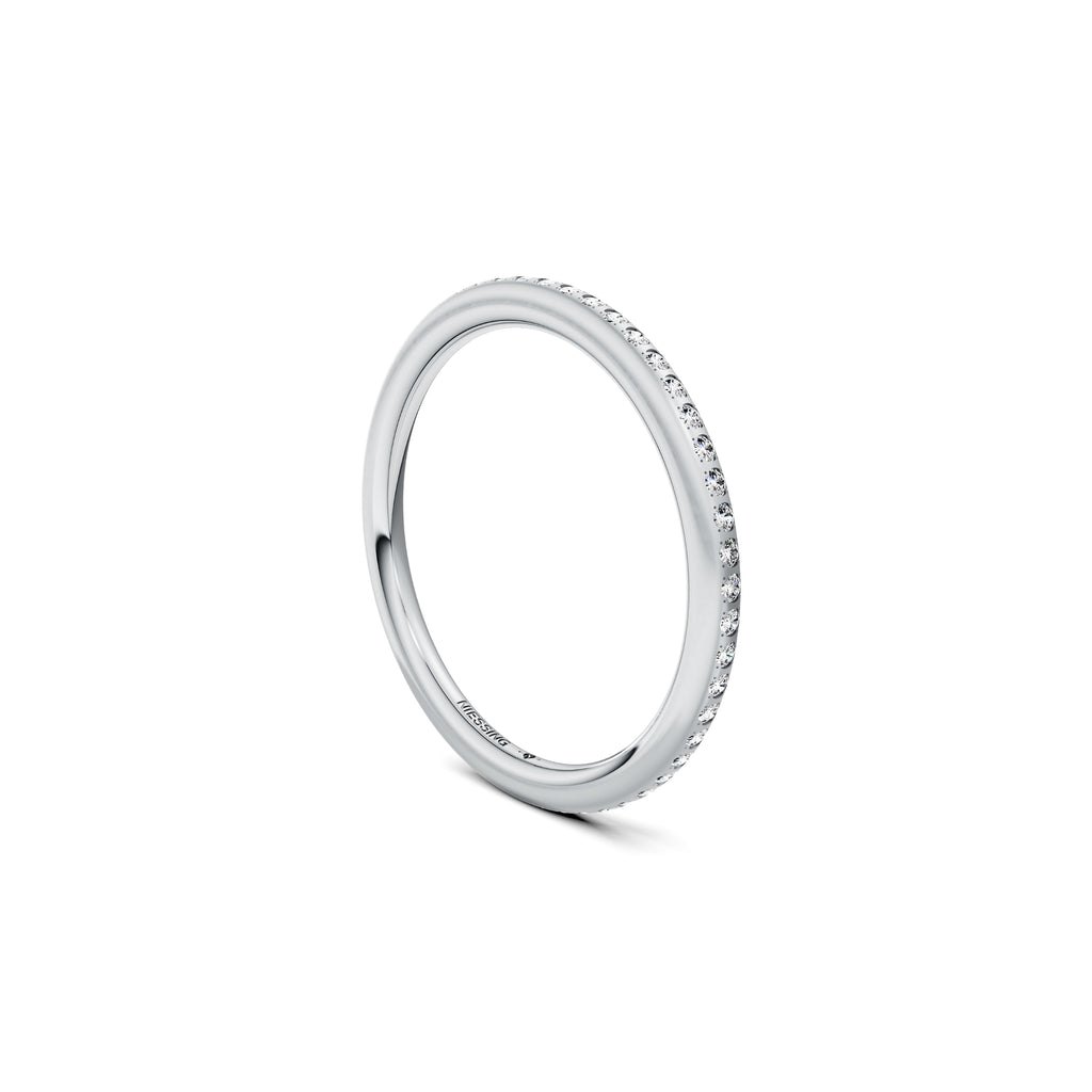 Niessing Satellite Fine Ring (N281970-gvs2-satin-pt) aus Platin mit Diamant