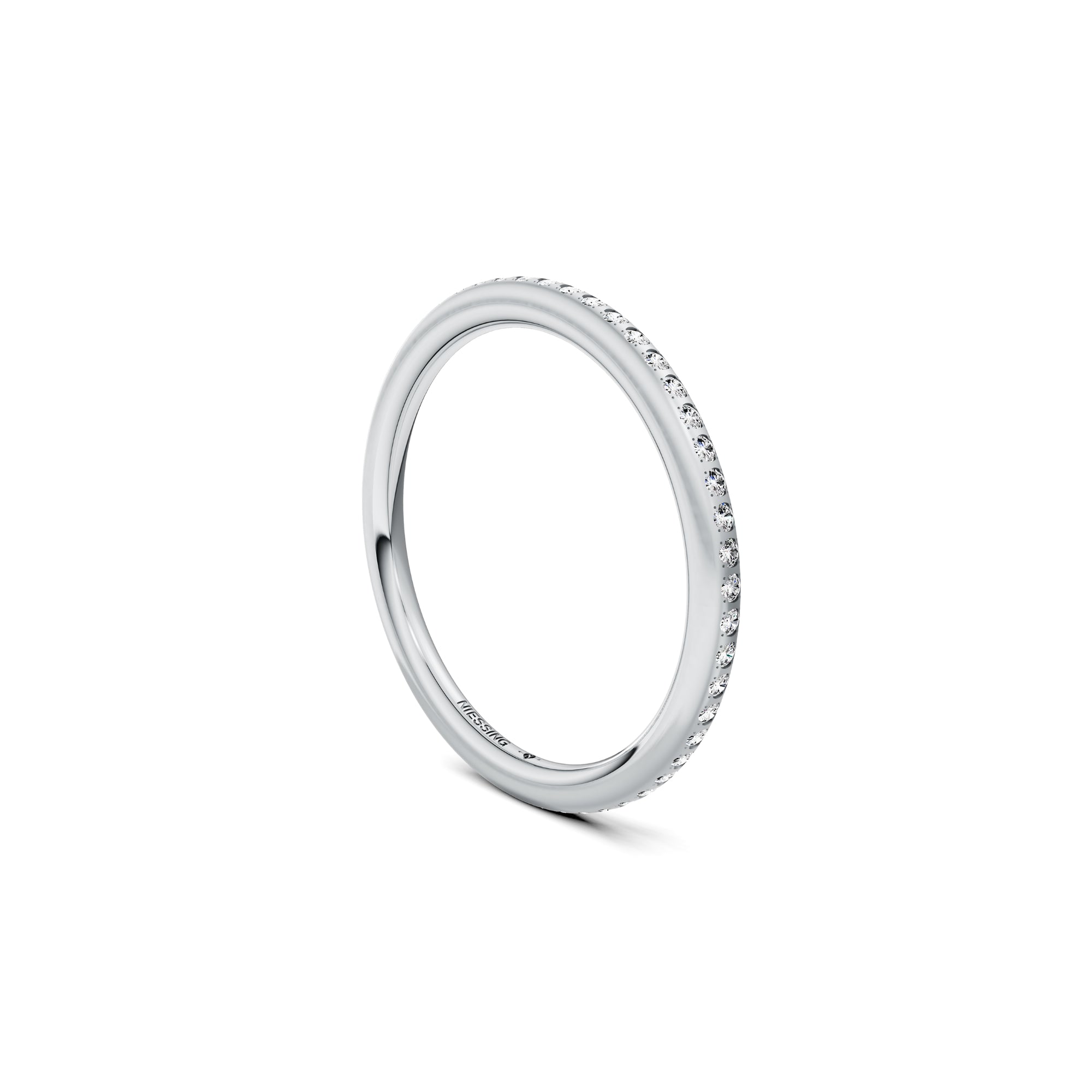 Niessing Satellite Fine Ring (N281970-gvs2-satin-pt) aus Platin mit Diamant