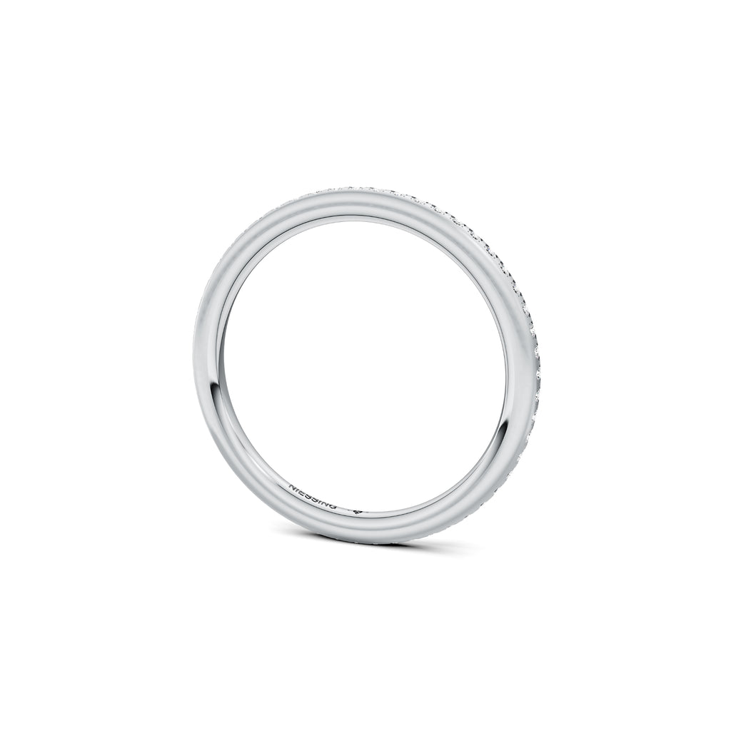 Niessing Satellite Fine Ring (N281970-gvs2-satin-pt) aus Platin mit Diamant