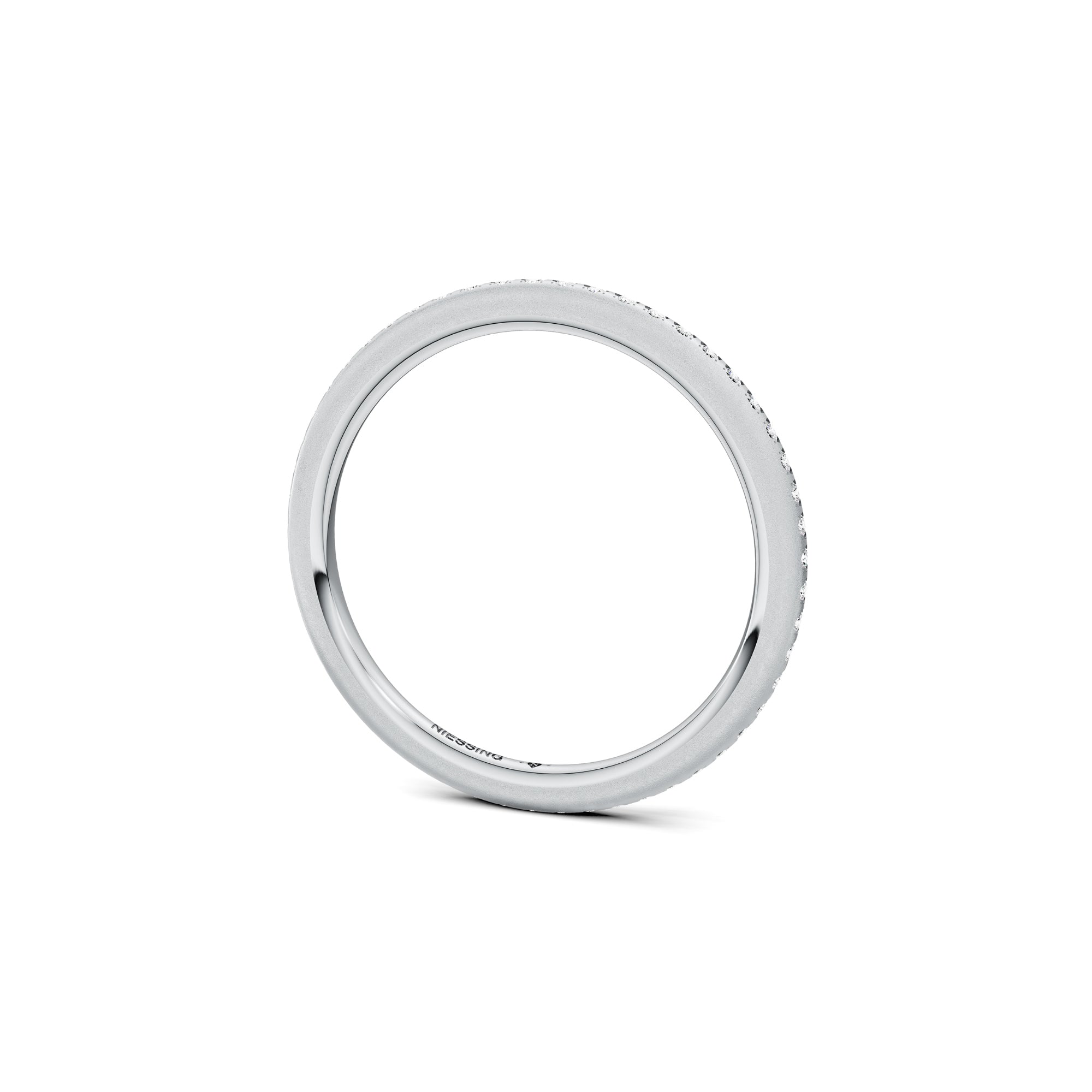 Niessing Satellite Fine Ring (N281970-gvs2-velvet-pt) aus Platin mit Diamant