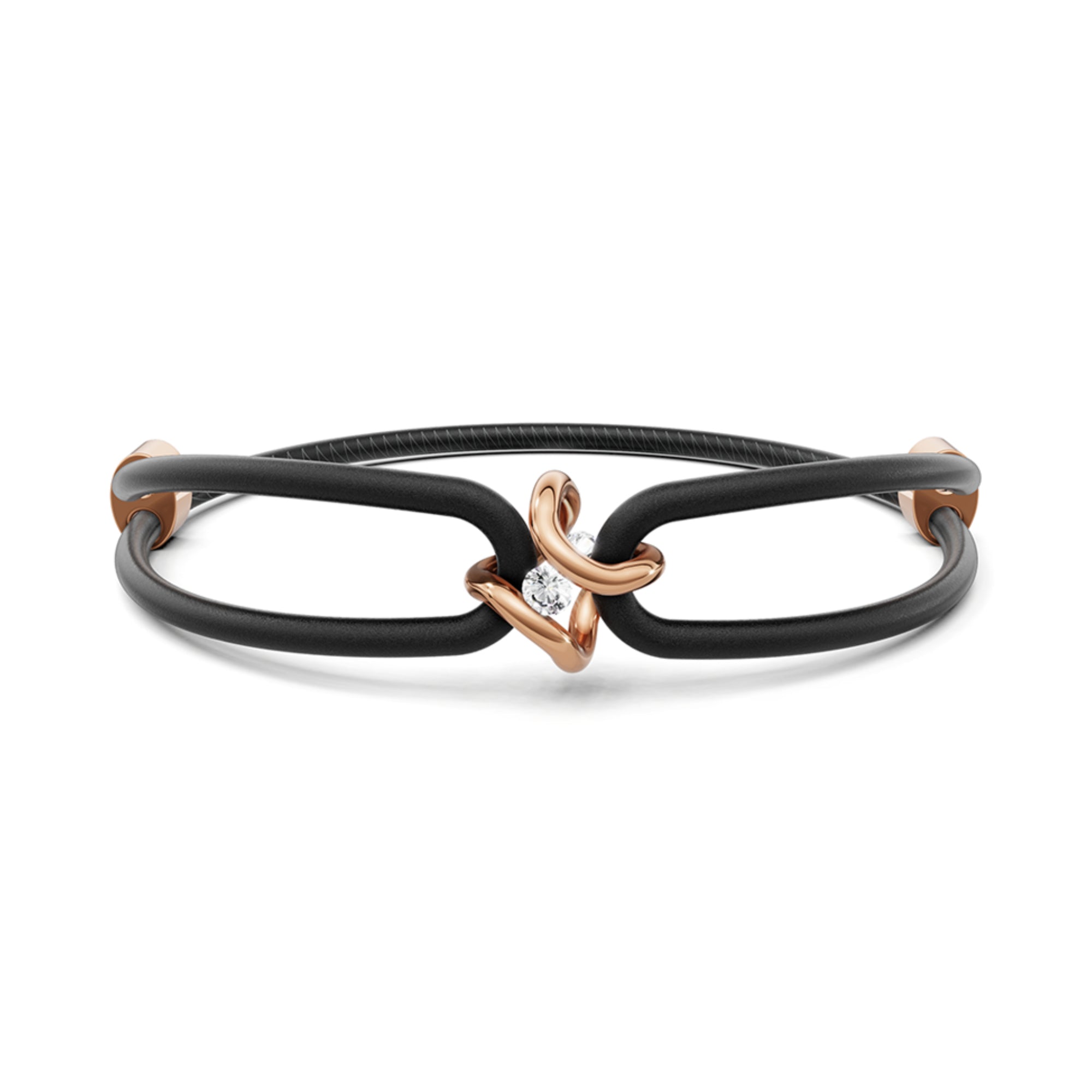 Niessing Spannring® Ära Armband (N392910-black-cr) mit Diamant