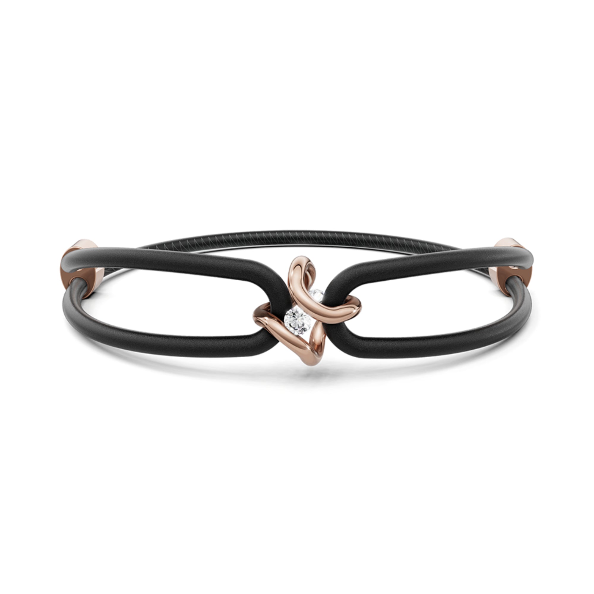 Niessing Spannring® Ära Armband (N392910-black-rw) mit Diamant