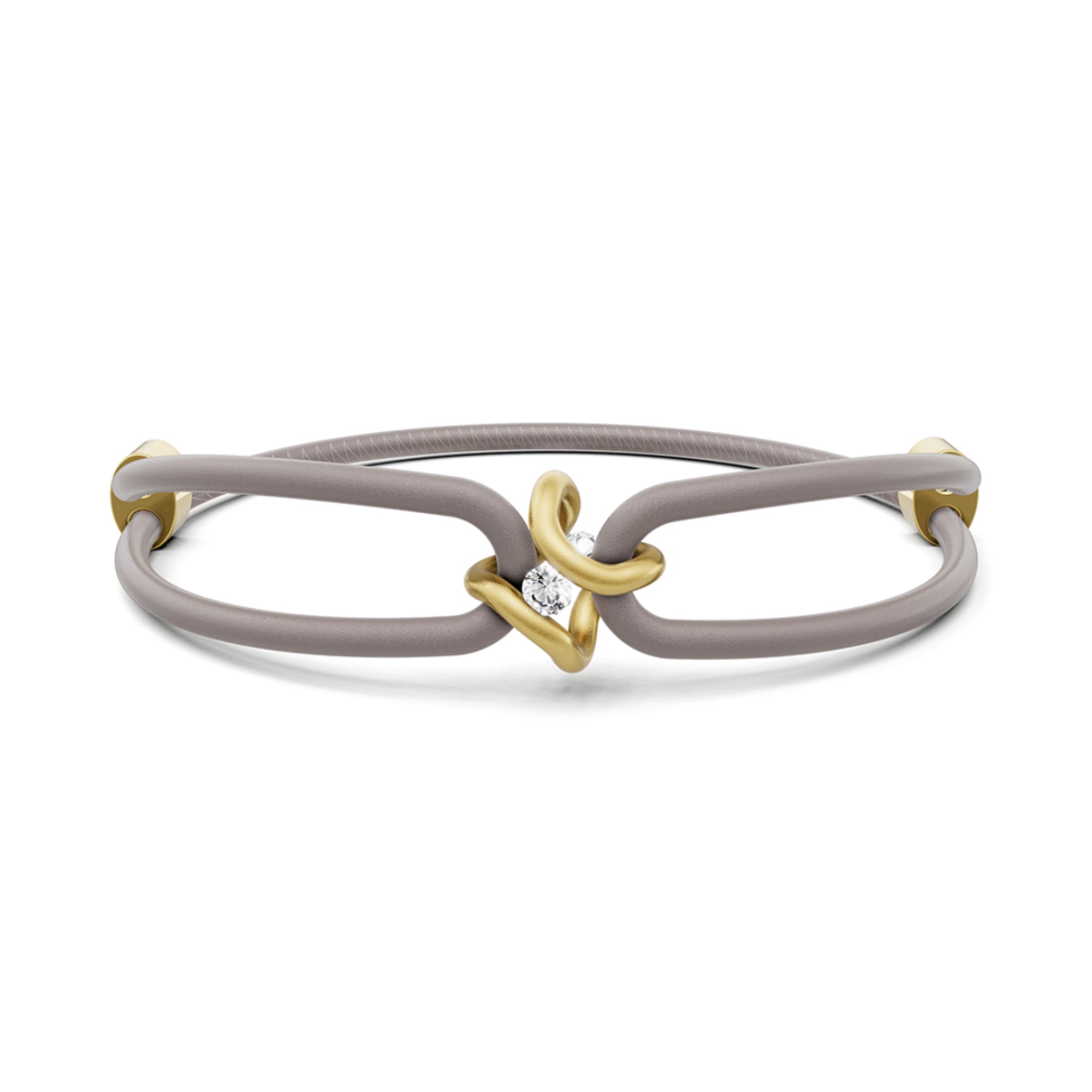 Niessing Spannring® Ära Armband (N392910-grau-cy) mit Diamant