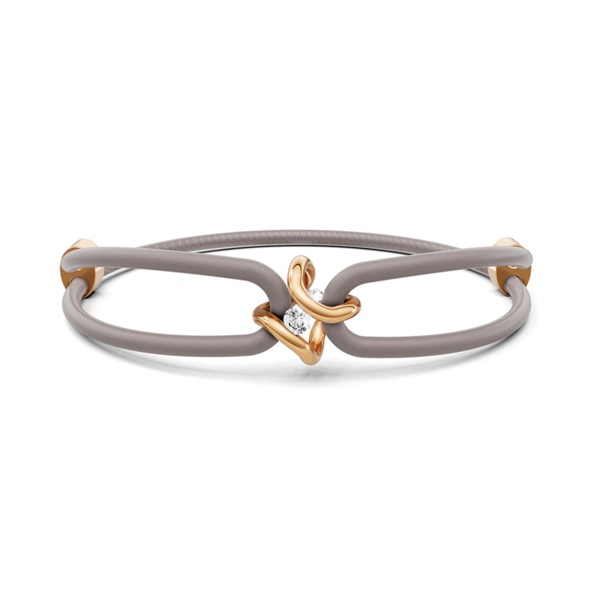 Niessing Spannring® Ära Armband (N392910-grau-fr) mit Diamant