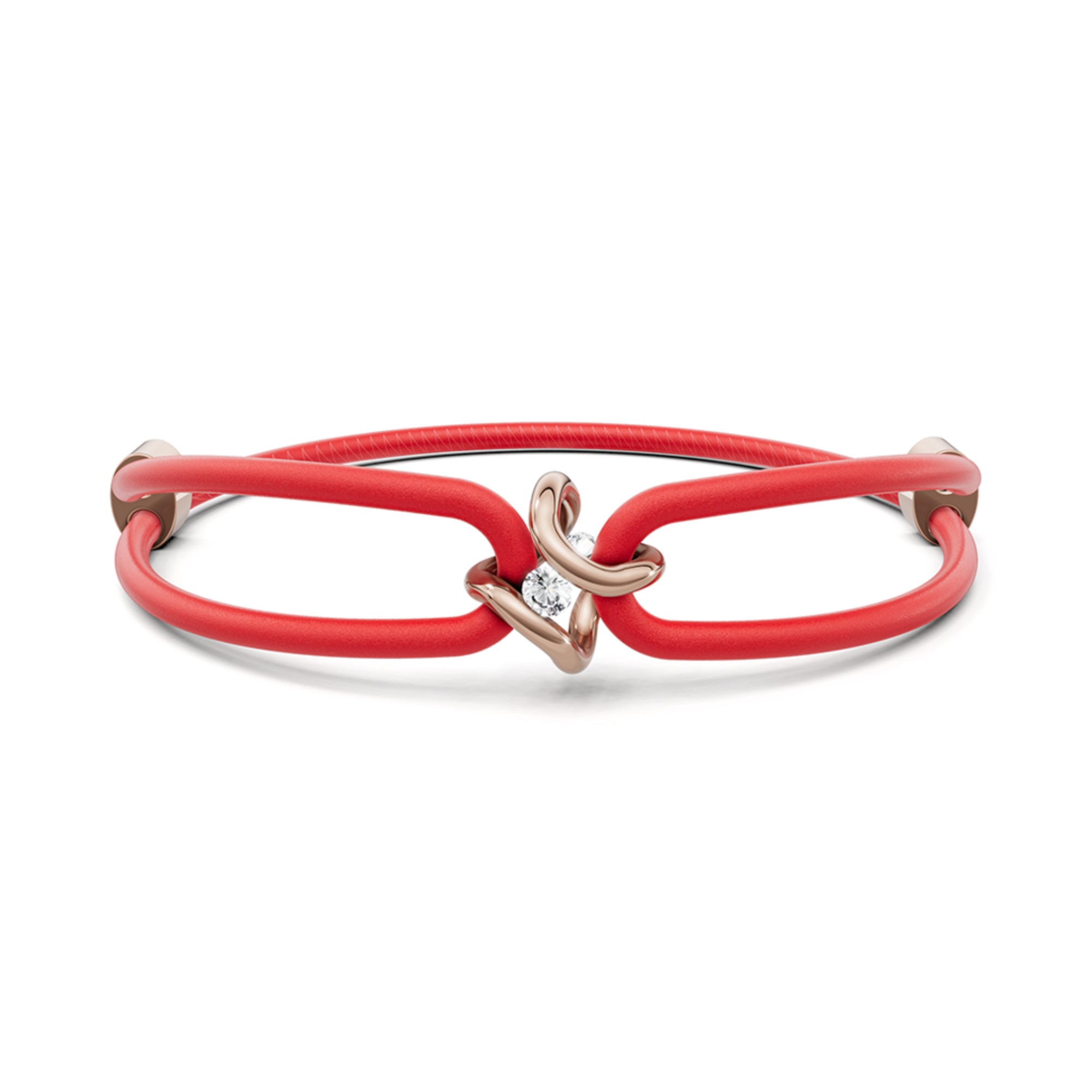 Niessing Spannring® Ära Armband (N392910-rot-rw) mit Diamant
