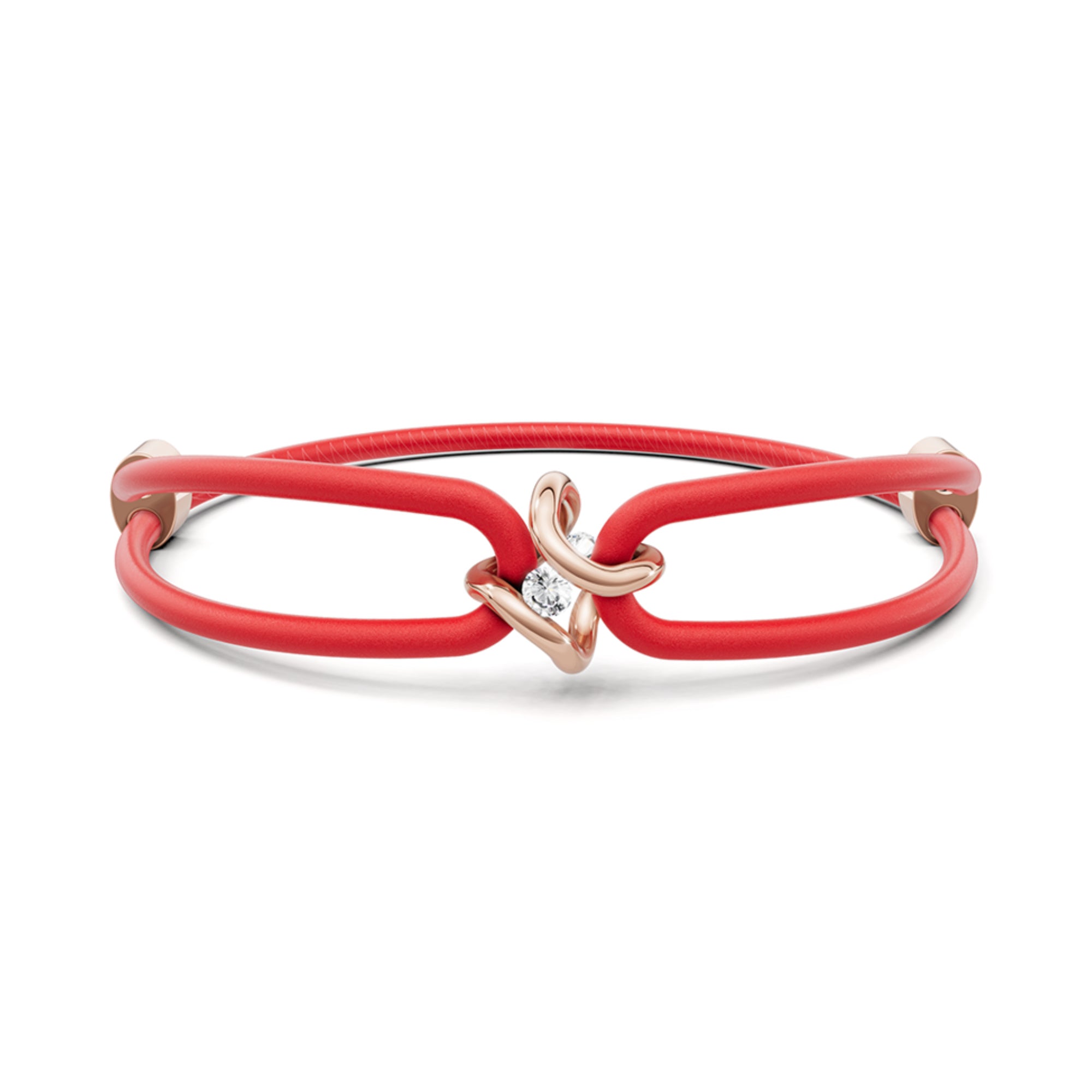 Niessing Spannring® Ära Armband (N392910-rot-sug) mit Diamant