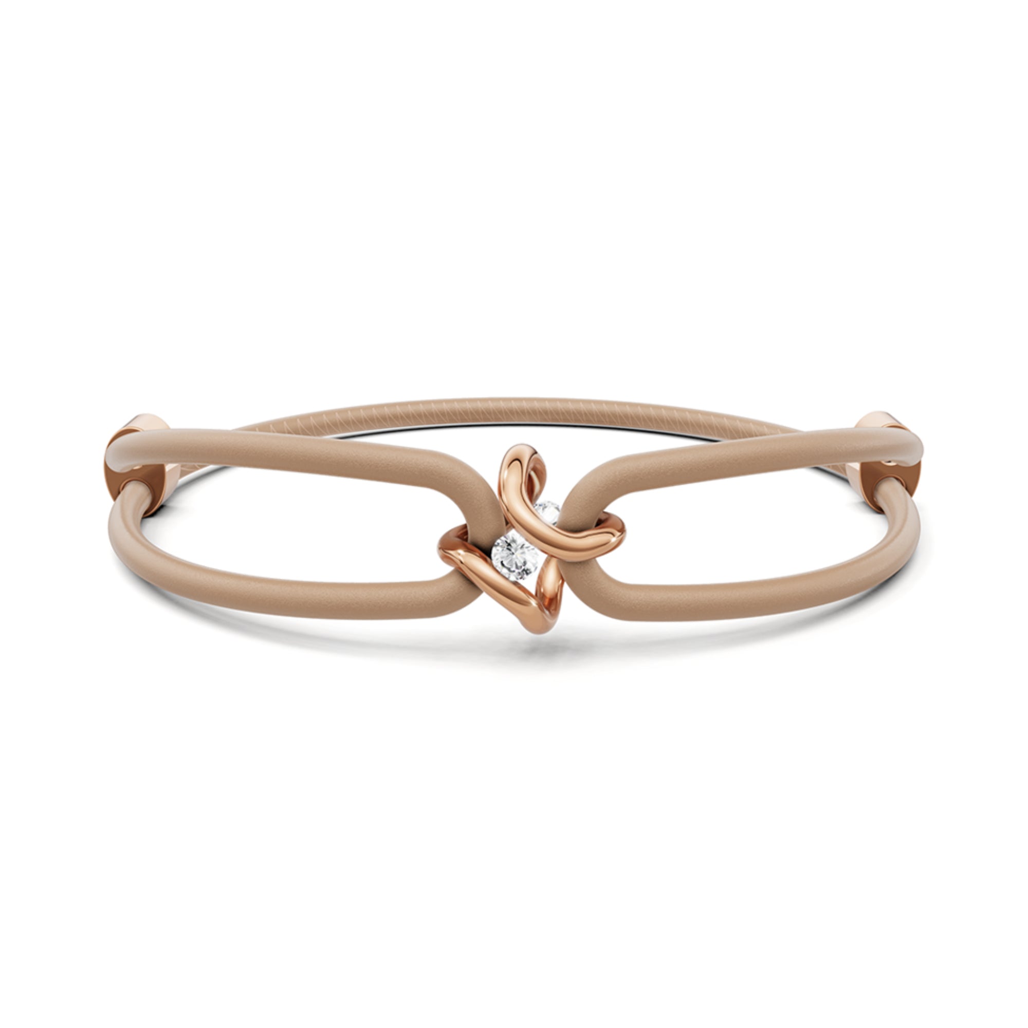 Niessing Spannring® Ära Armband (N392910-taupe-cr) mit Diamant