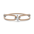 Niessing Spannring® Ära Armband (N392910-taupe-pt) aus Platin mit Diamant