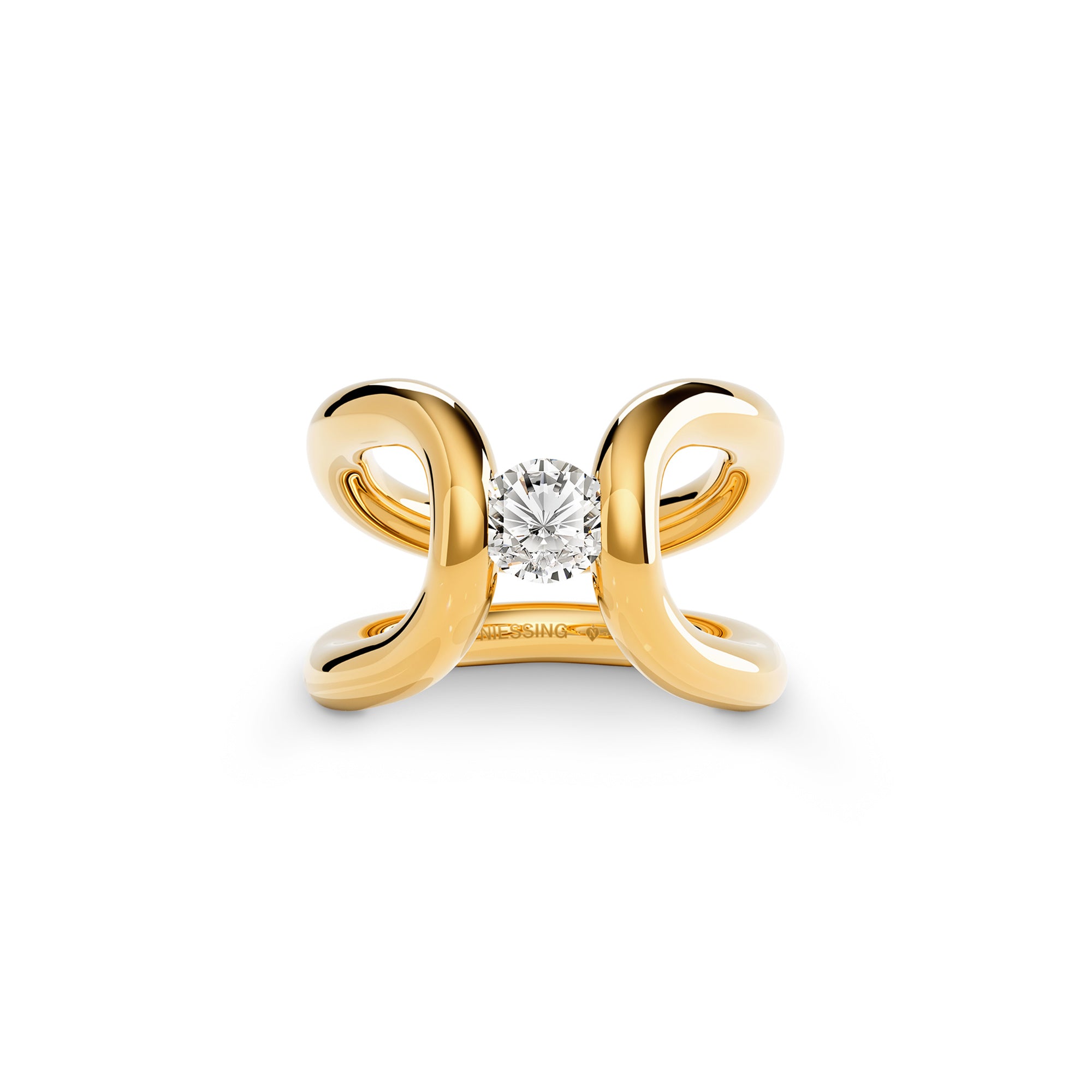 Niessing Spannring® Ära C (N411910-cy) mit Diamant