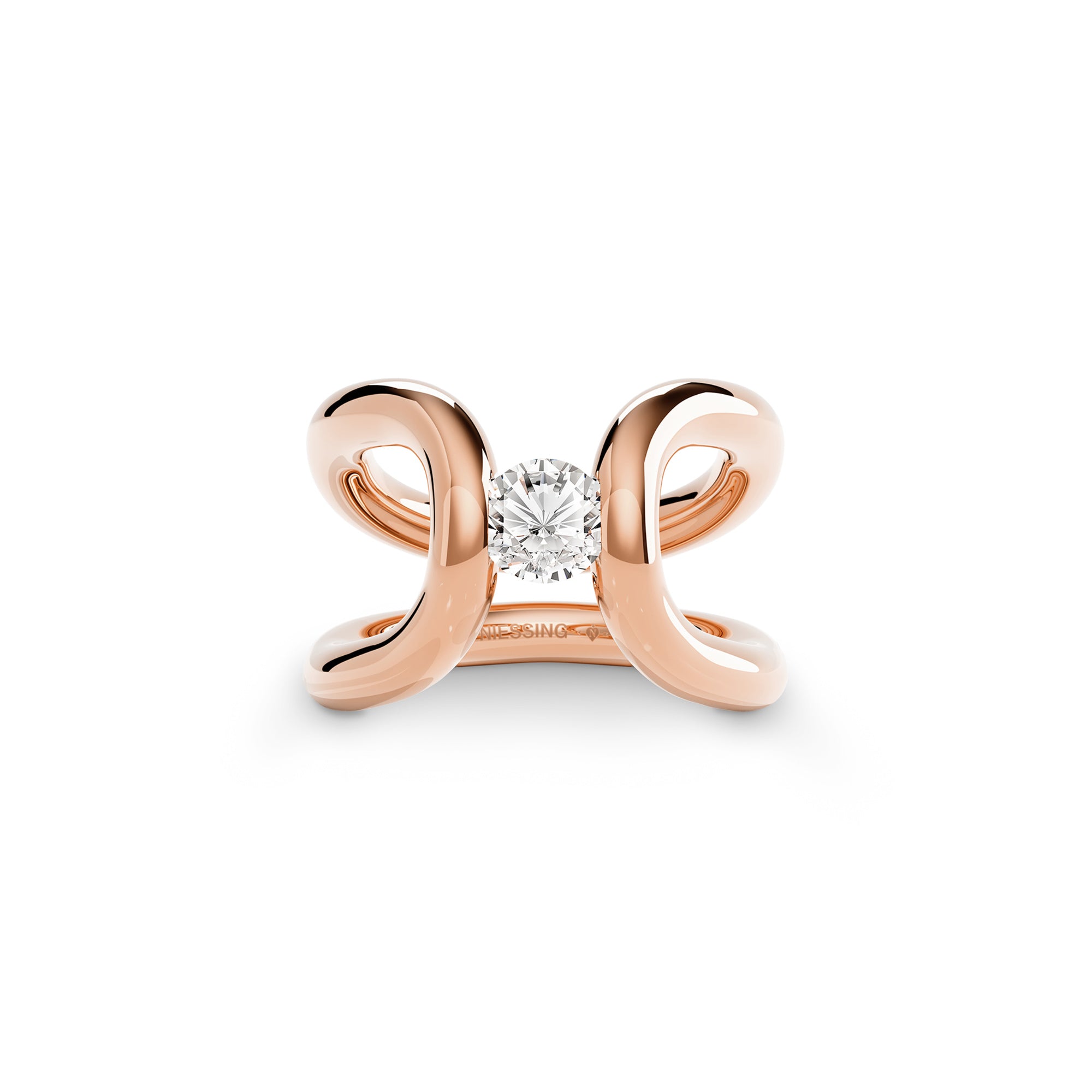 Niessing Spannring® Ära C (N411910-rw) mit Diamant