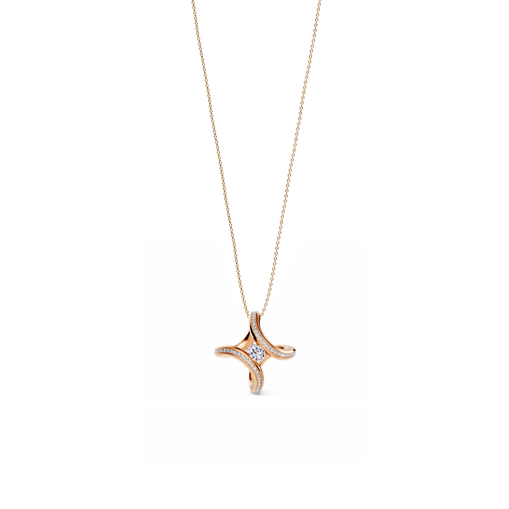 Niessing Spannring® Ära Highlights Anhänger - N393915-1.8mm-0.1ct (1ct-cr) mit Diamant