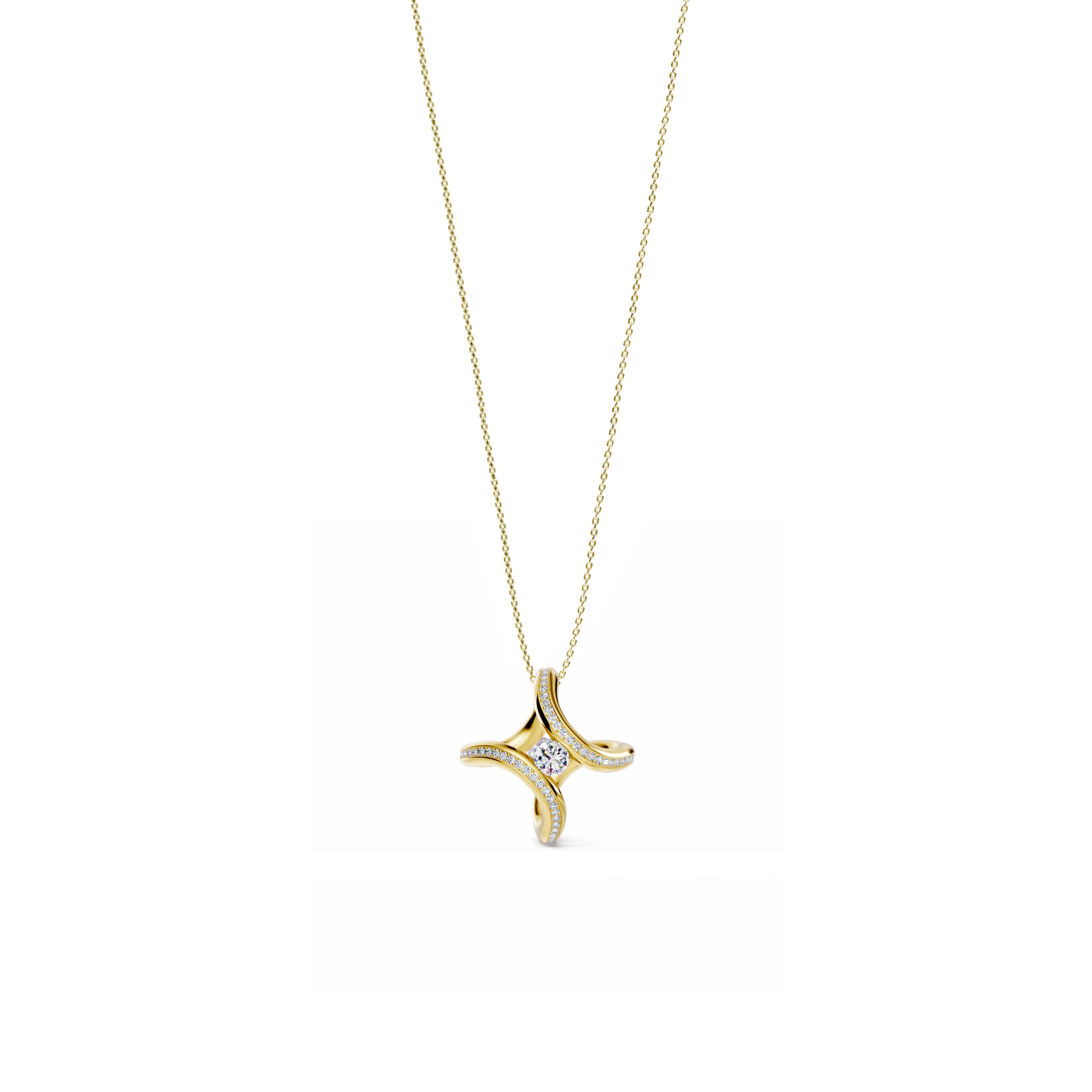 Niessing Spannring® Ära Highlights Anhänger - N393915-1.8mm-0.1ct (1ct-cy) mit Diamant