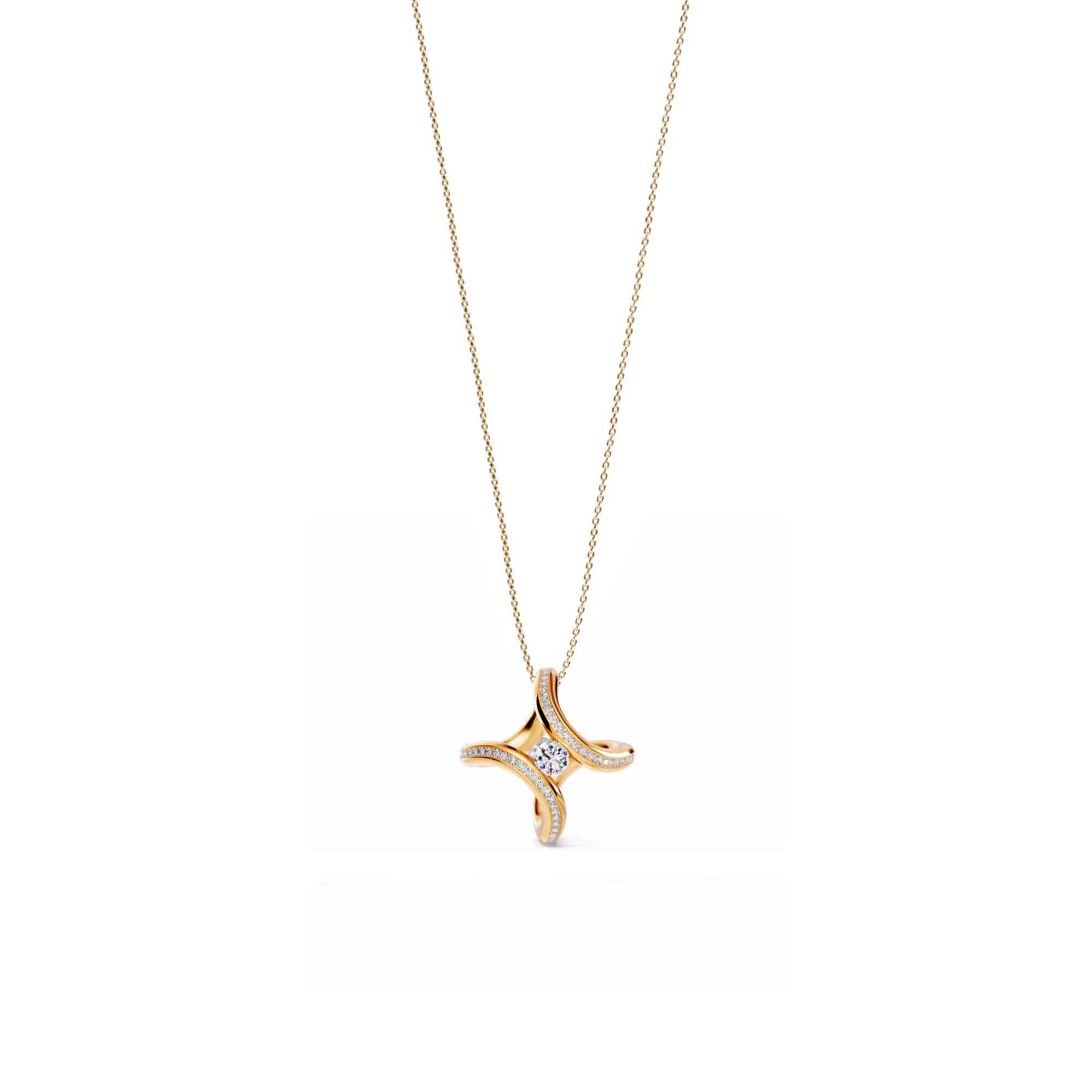 Niessing Spannring® Ära Highlights Anhänger - N393915-1.8mm-0.1ct (1ct-fr) mit Diamant