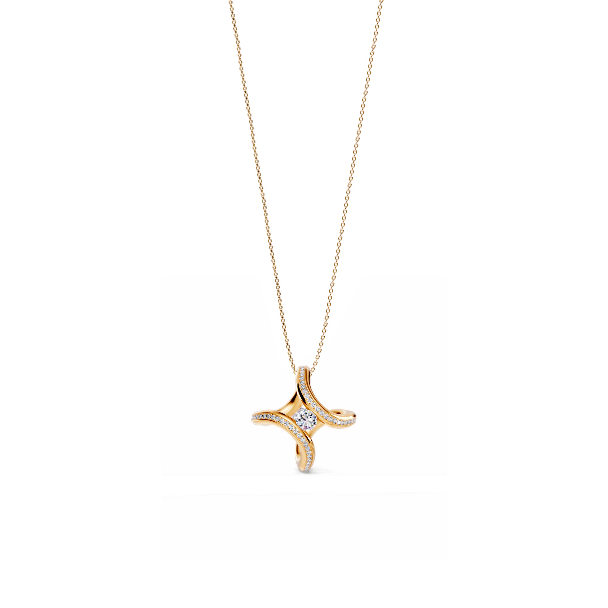 Niessing Spannring® Ära Highlights Anhänger - N393915-2.2mm-0.15ct (15ct-fr) mit Diamant