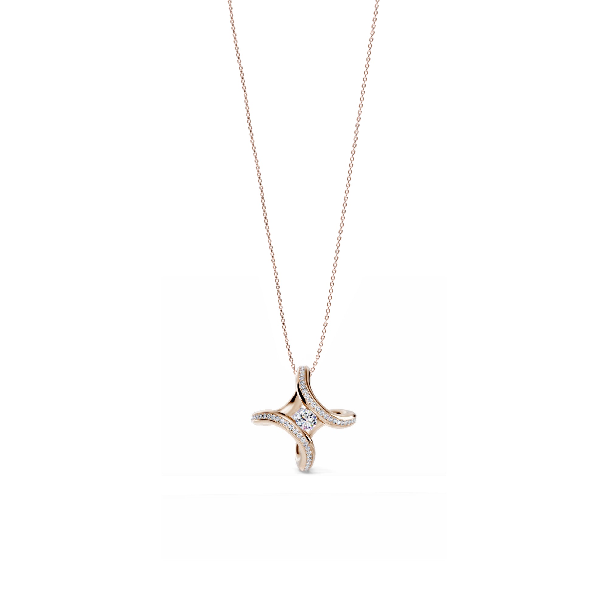 Niessing Spannring® Ära Highlights Anhänger - N393915-2.2mm-0.15ct (15ct-rw) mit Diamant