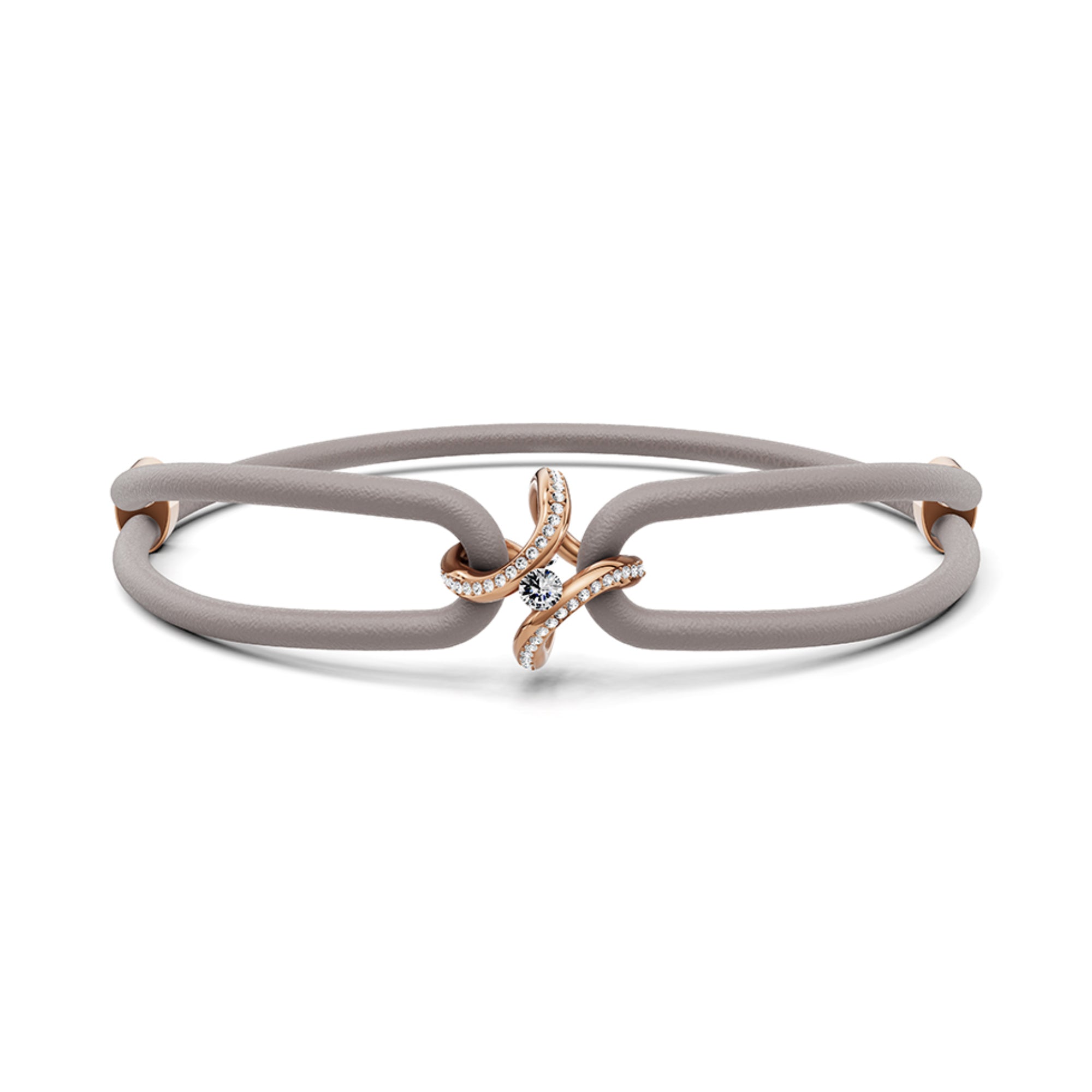 Niessing Spannring® Ära Highlights Armband (N392915-grau-cr) mit Diamant