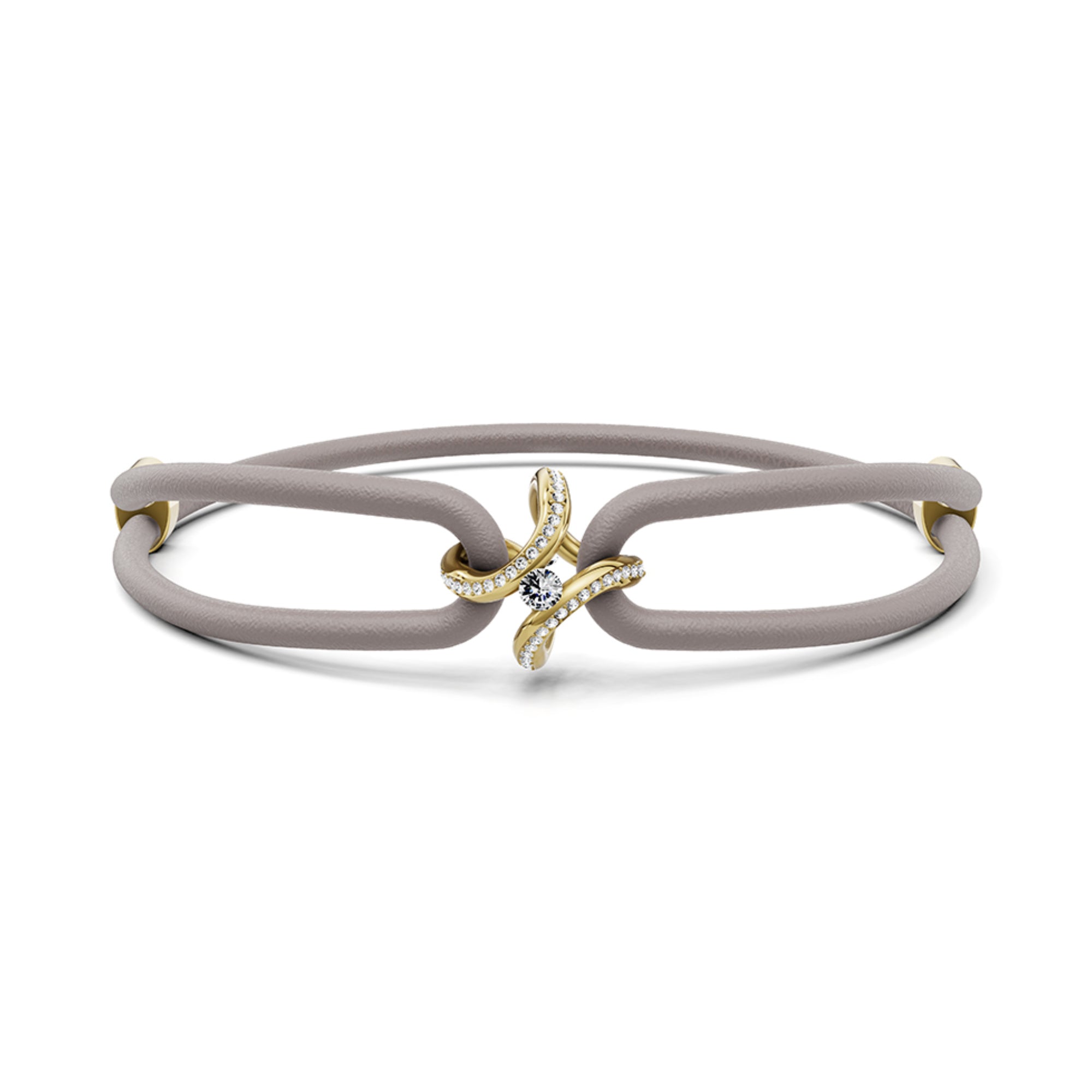 Niessing Spannring® Ära Highlights Armband (N392915-grau-cy) mit Diamant