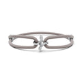 Niessing Spannring® Ära Highlights Armband (N392915-grau-pt) aus Platin mit Diamant