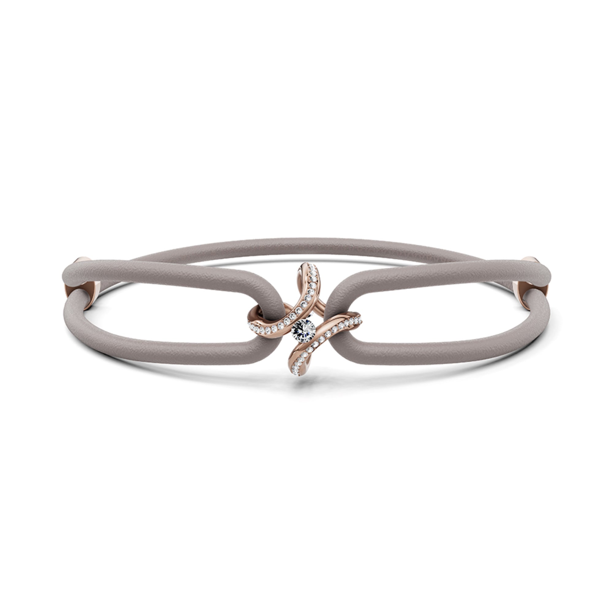 Niessing Spannring® Ära Highlights Armband (N392915-grau-rw) mit Diamant