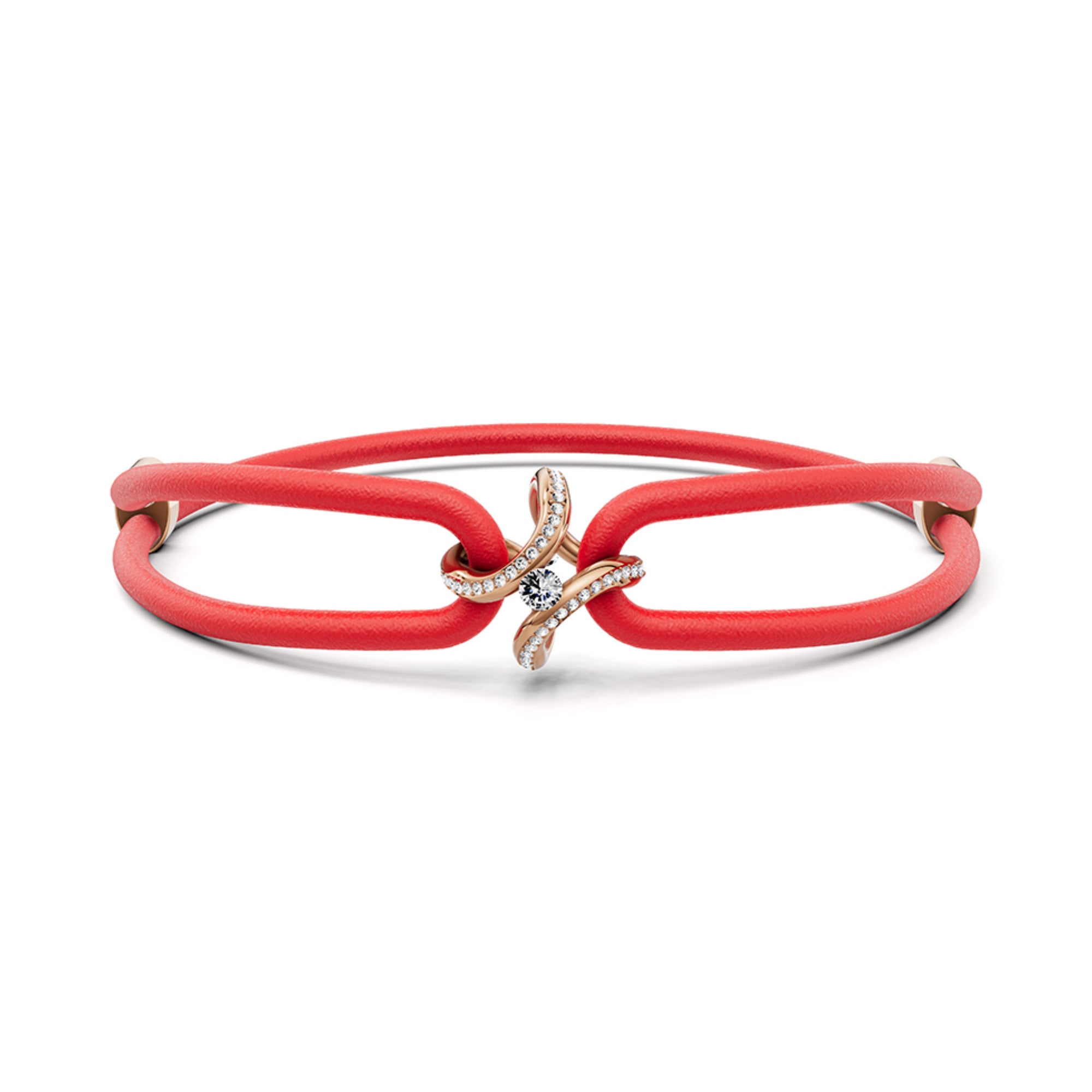 Niessing Spannring® Ära Highlights Armband (N392915-rot-cr) mit Diamant