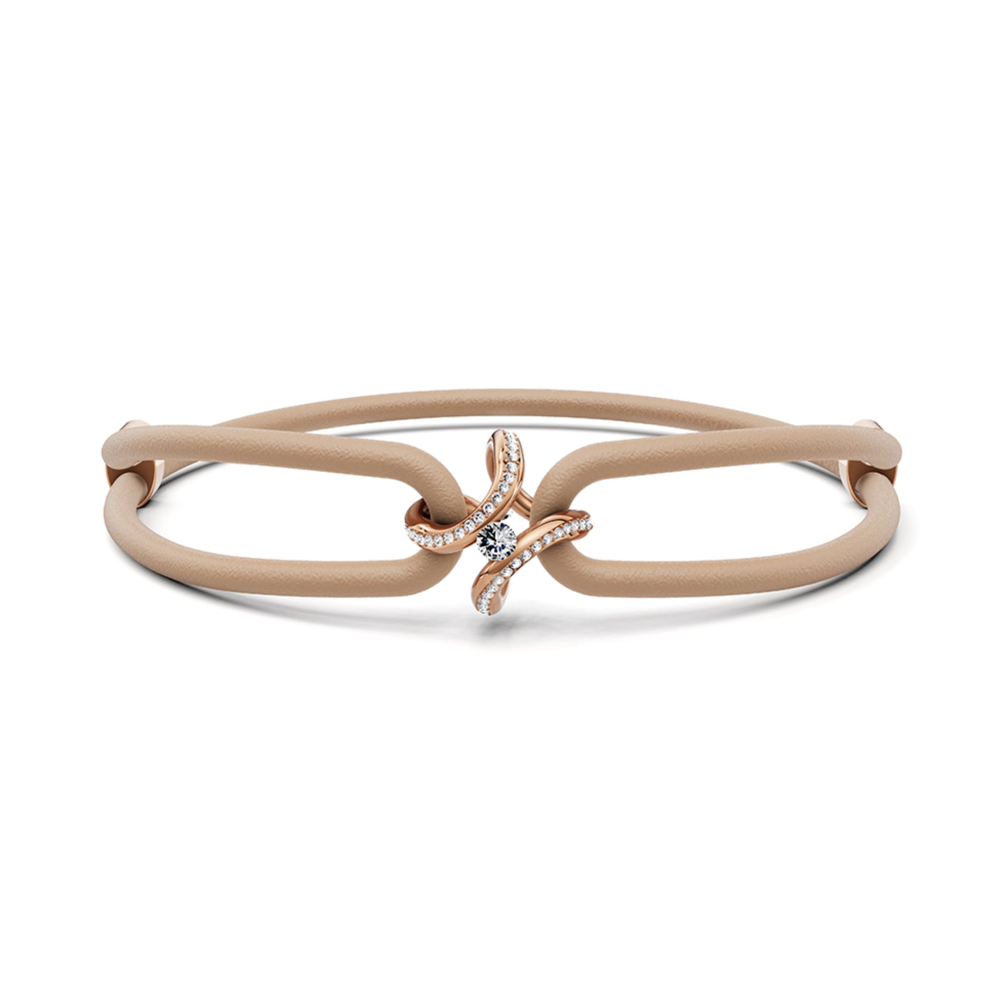 Niessing Spannring® Ära Highlights Armband (N392915-taupe-cr) mit Diamant