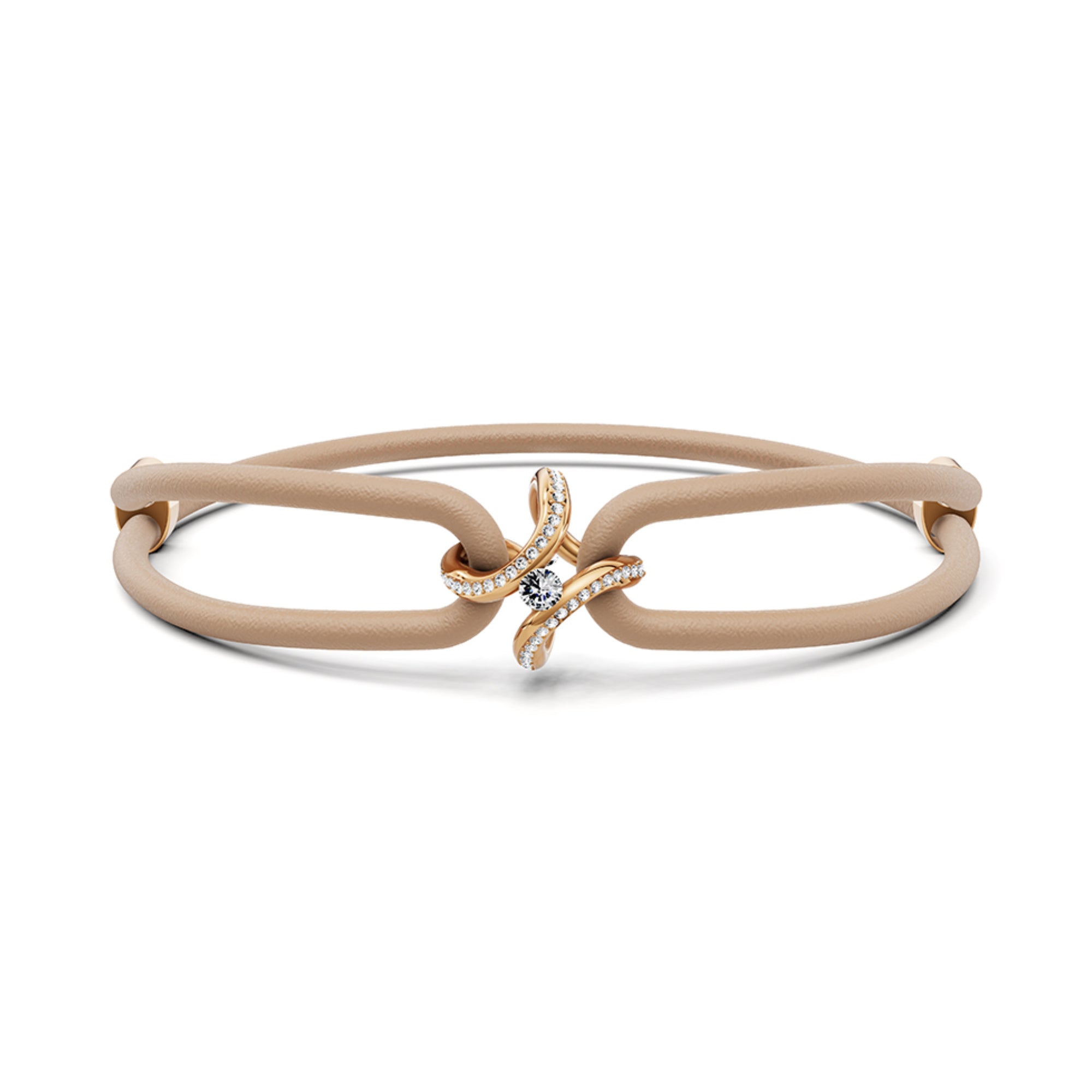 Niessing Spannring® Ära Highlights Armband (N392915-taupe-fr) mit Diamant